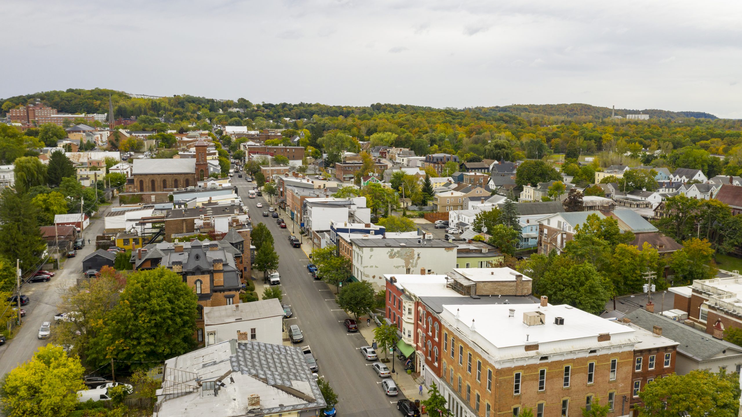 Columbia Street Downtown City Center Hudson, New York