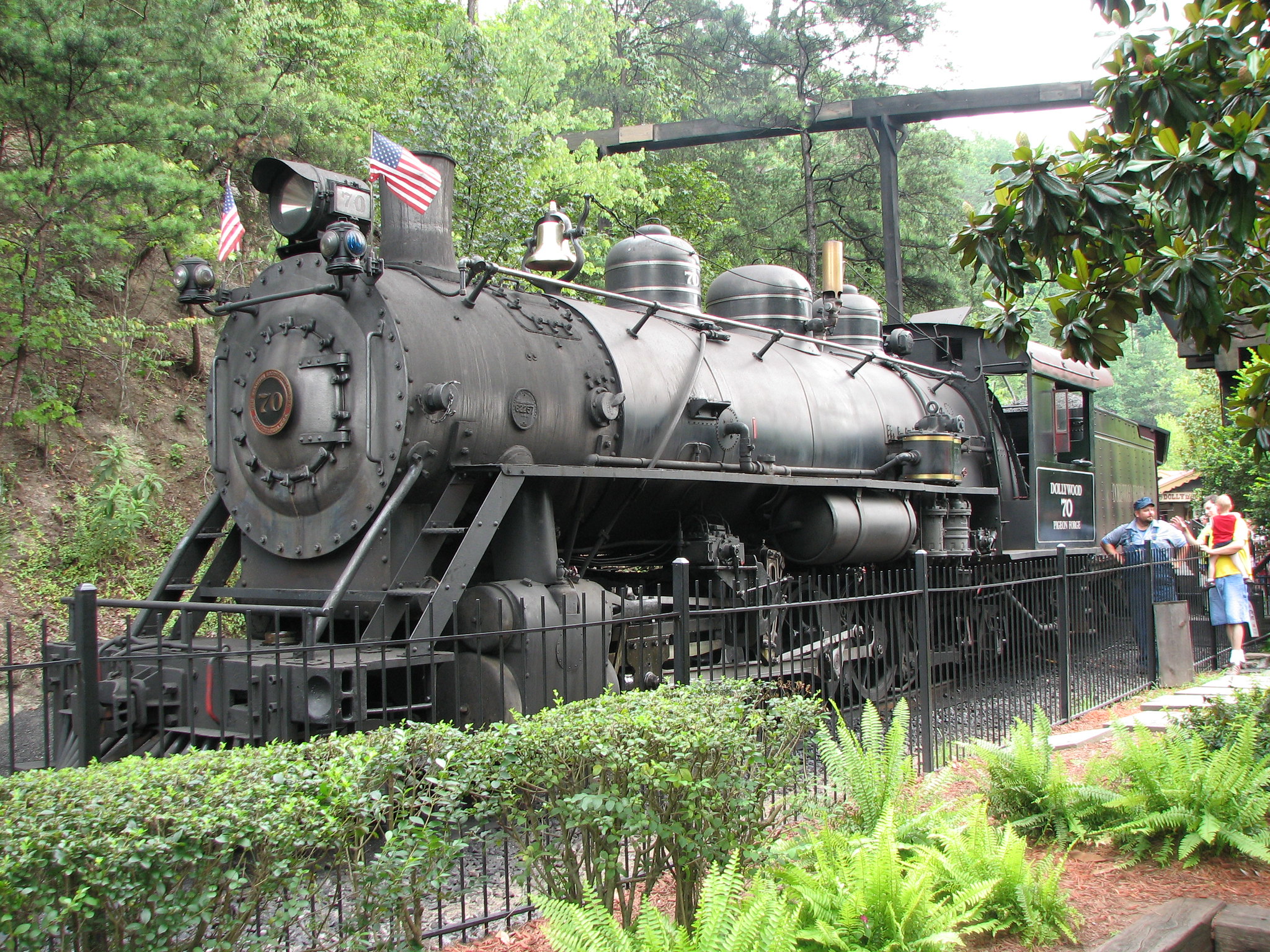 The Dollywood Express is  a real working steam locomotive.