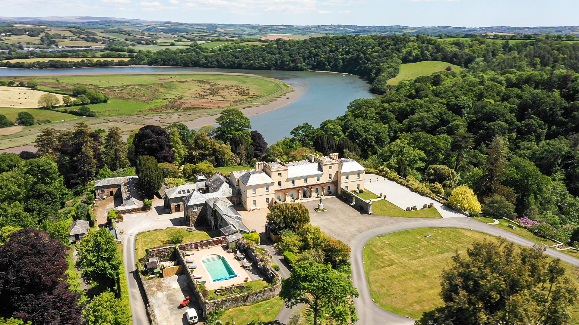 Castle complete with pool and lake