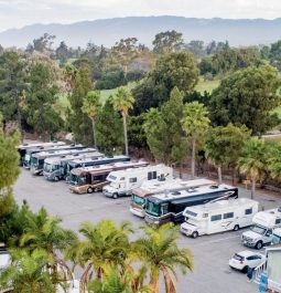 aerial view of Earl Warren Showgrounds