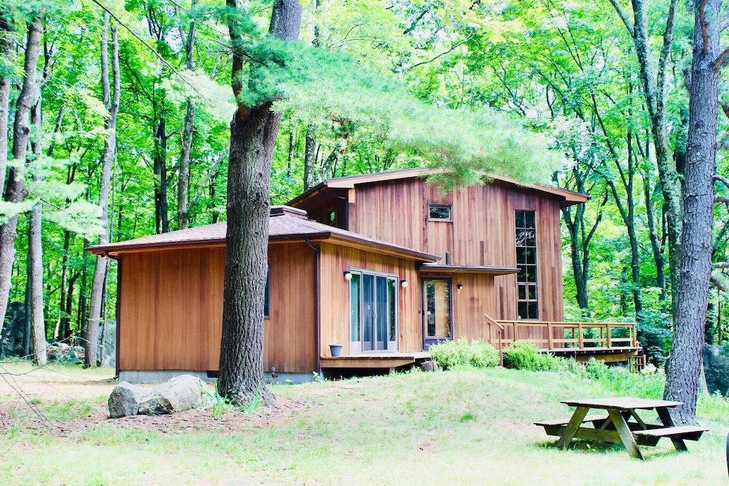 Midcentury Modern Cabin Home in the Woods