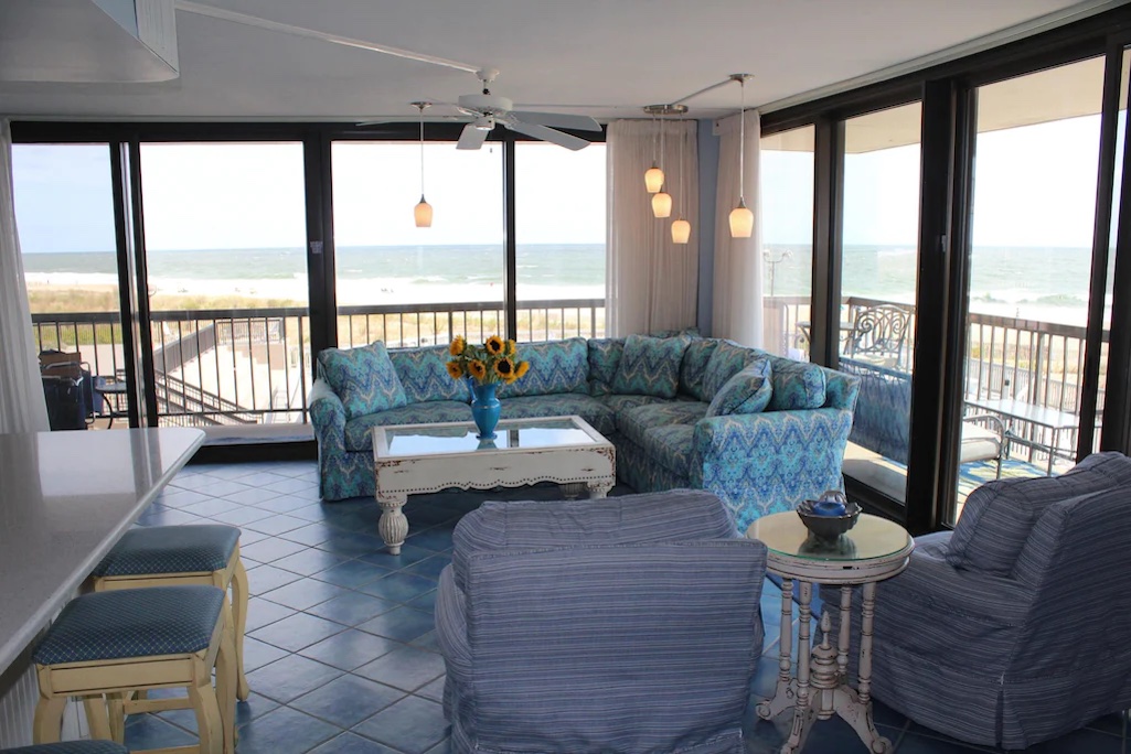 Panoramic View of the Ocean, Steps to the Beach