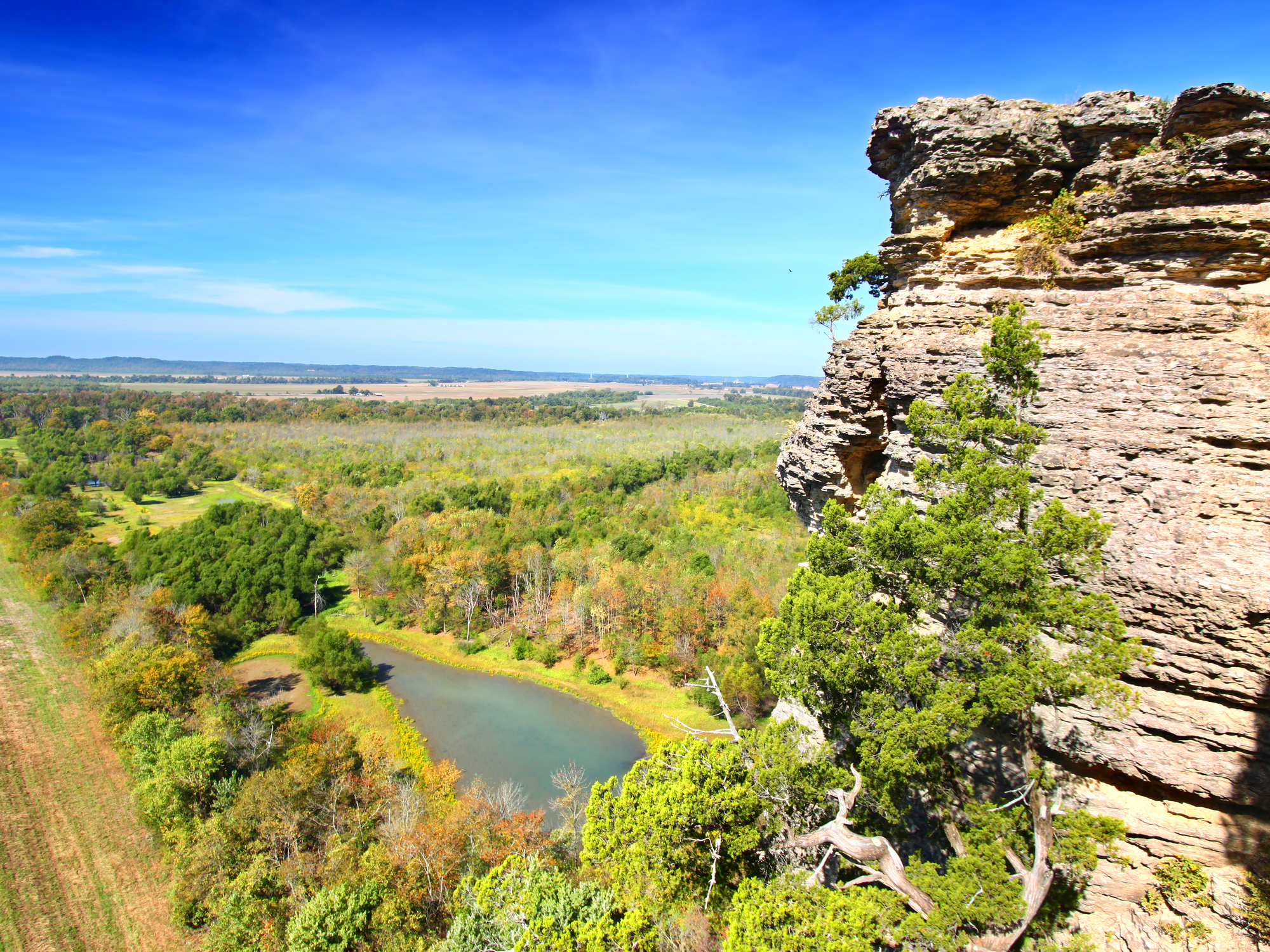 Inspiration Point provides a magnificent view of the Shawnee National Forest 