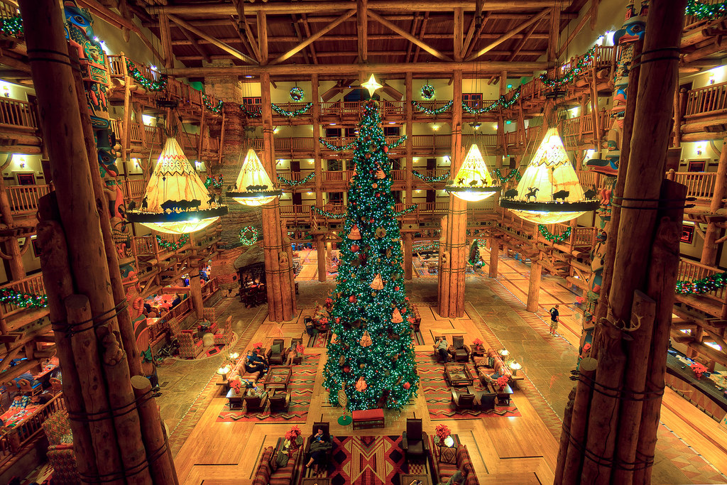 Disney's Wilderness  Lodge at Christmas