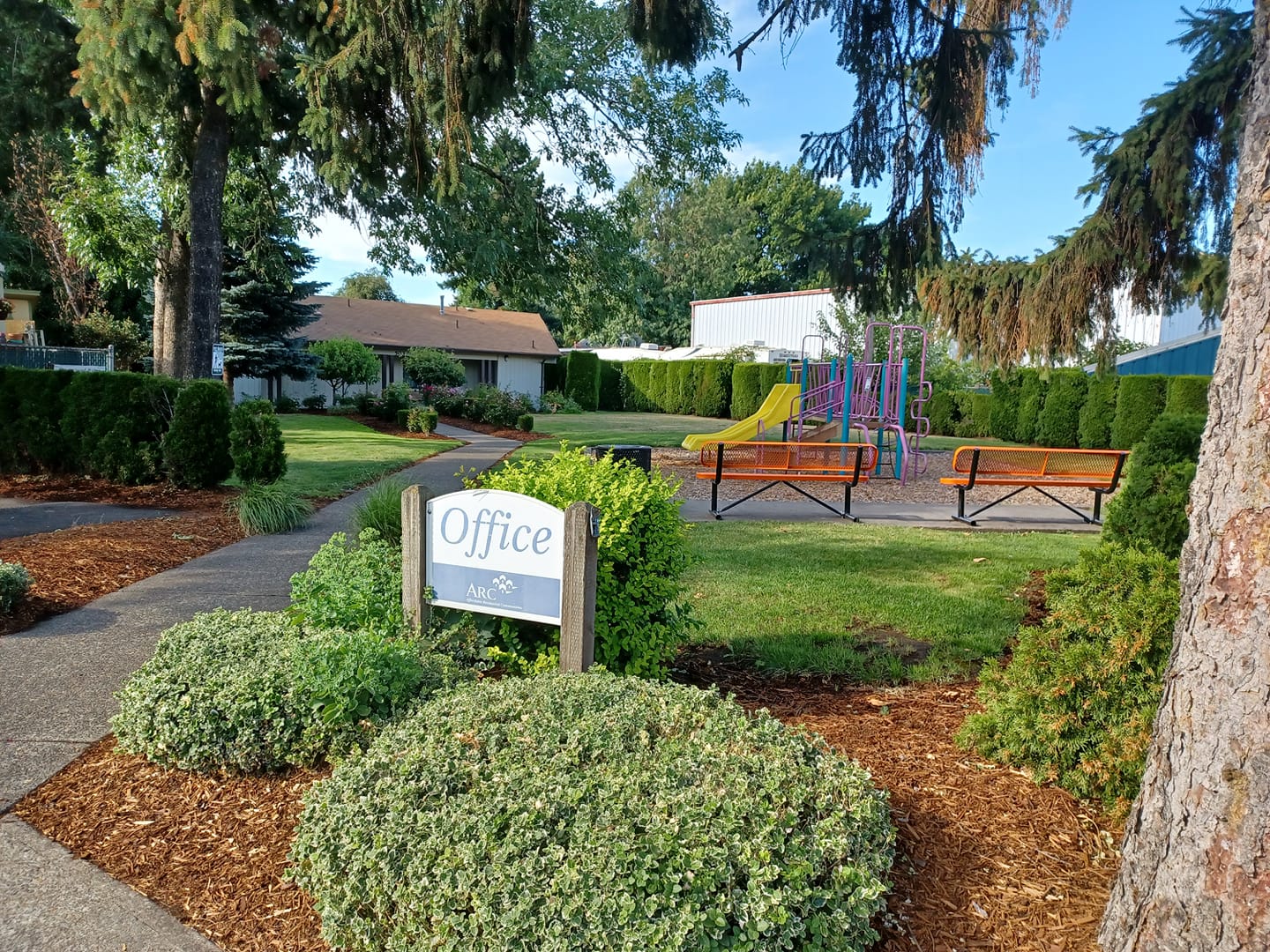 Play area for little ones near campsites