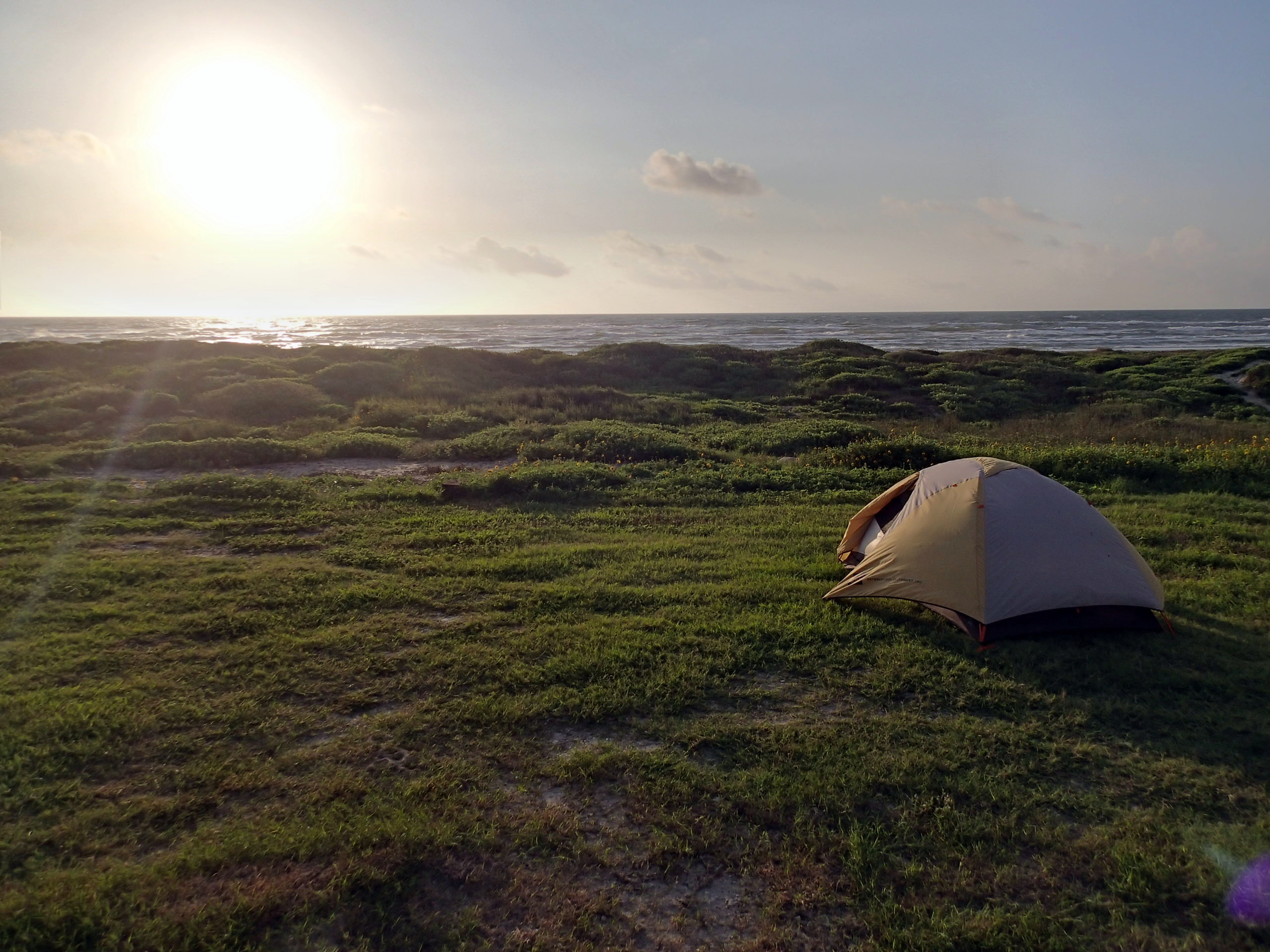 Camp just above the sand for easy ocean access