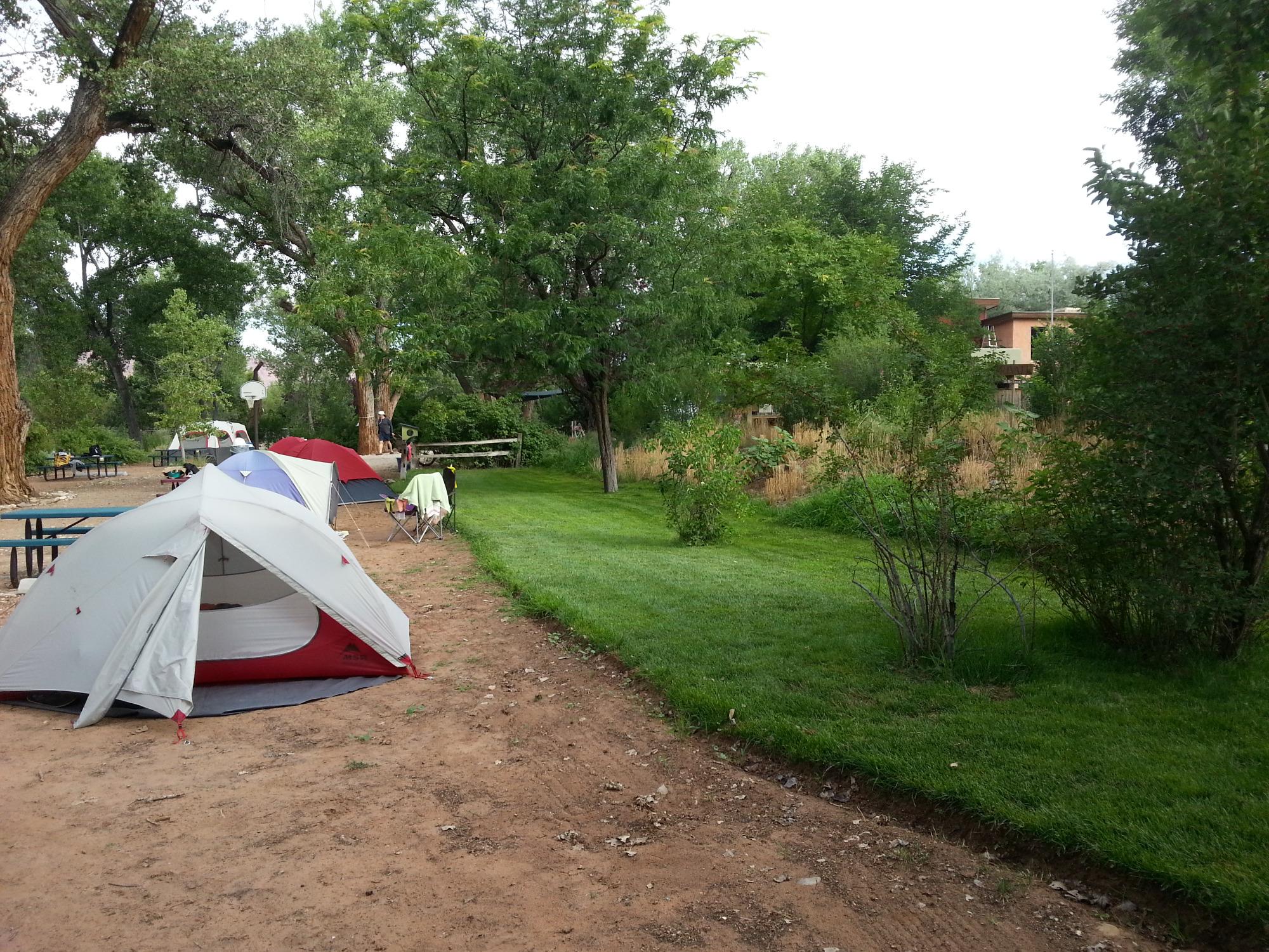 A great urban campground for tents