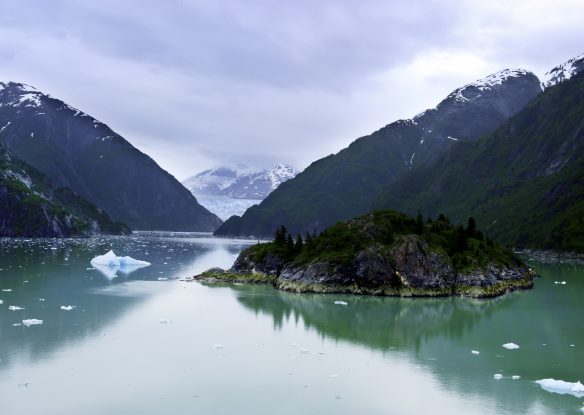 emerald waters of Tracy Arm Fjord