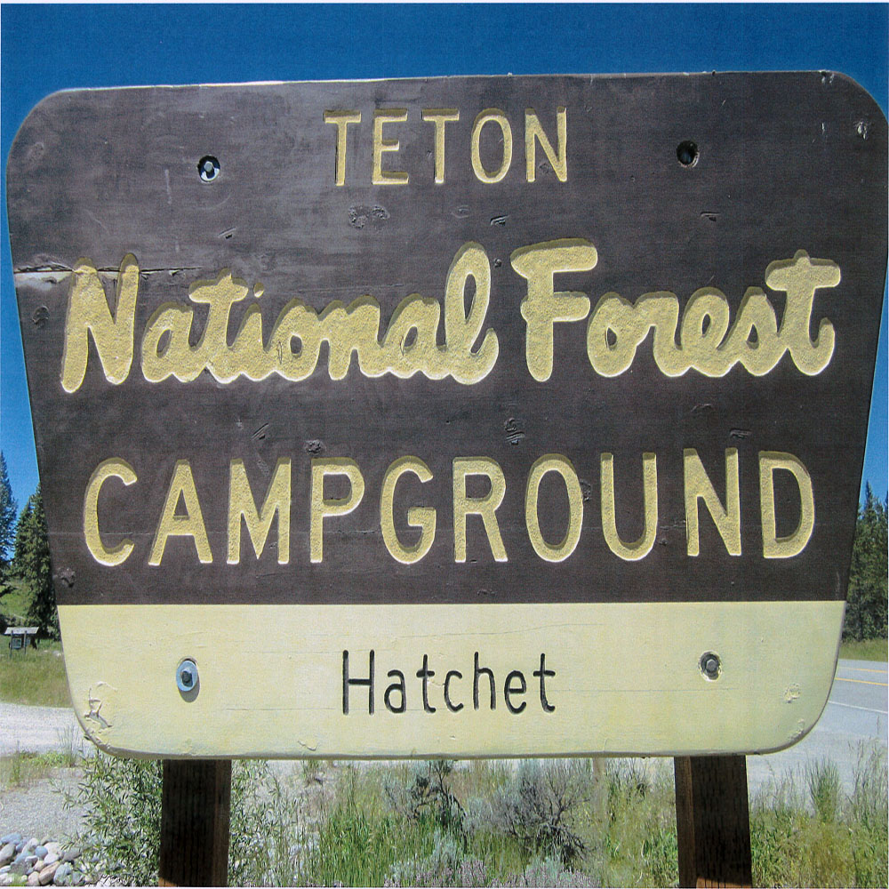 sign to Teton National Forest Hatchet Campground