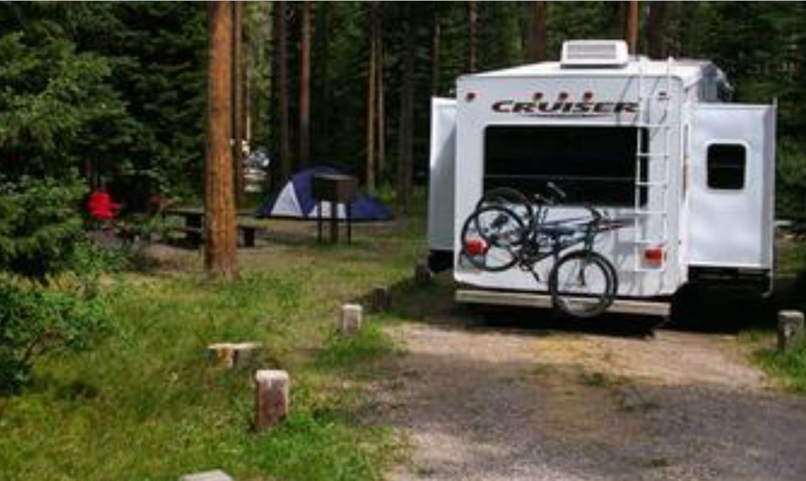 site at Mike Harris Campground