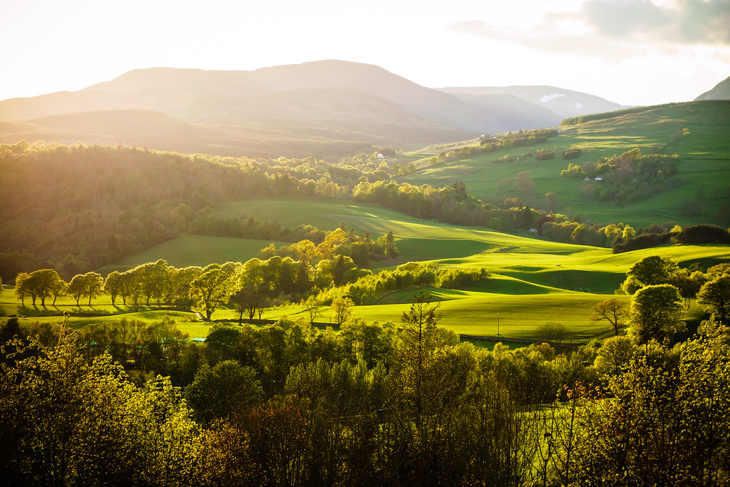 just outside the village of Creiff