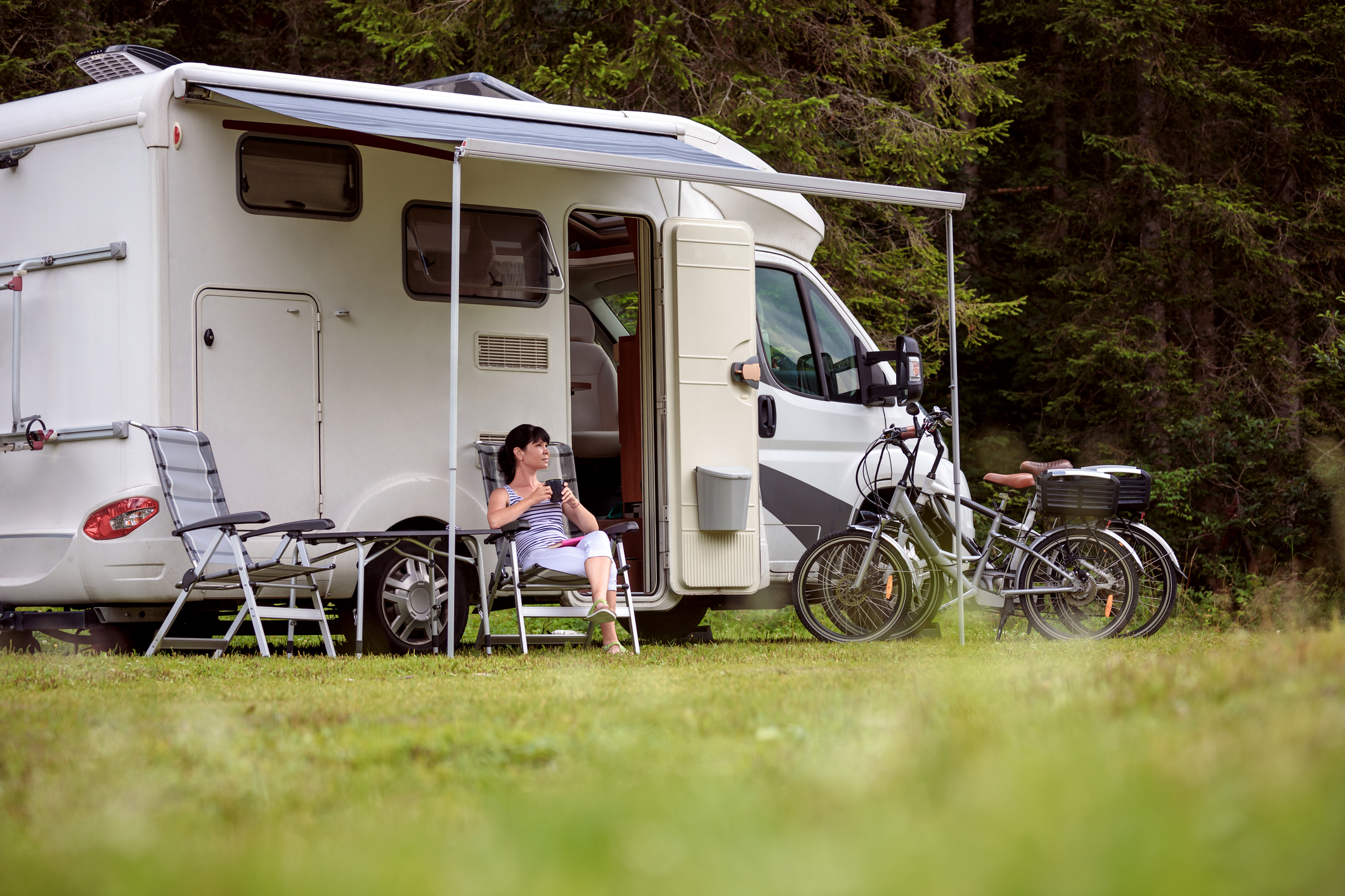 Two campground options here at Camp Navajo