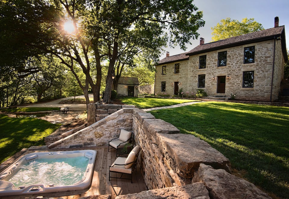 Historic Limestone Estate in the Tallgrass Prairie