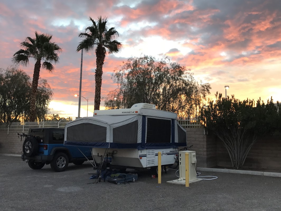 Pretty sunsets under the palm trees