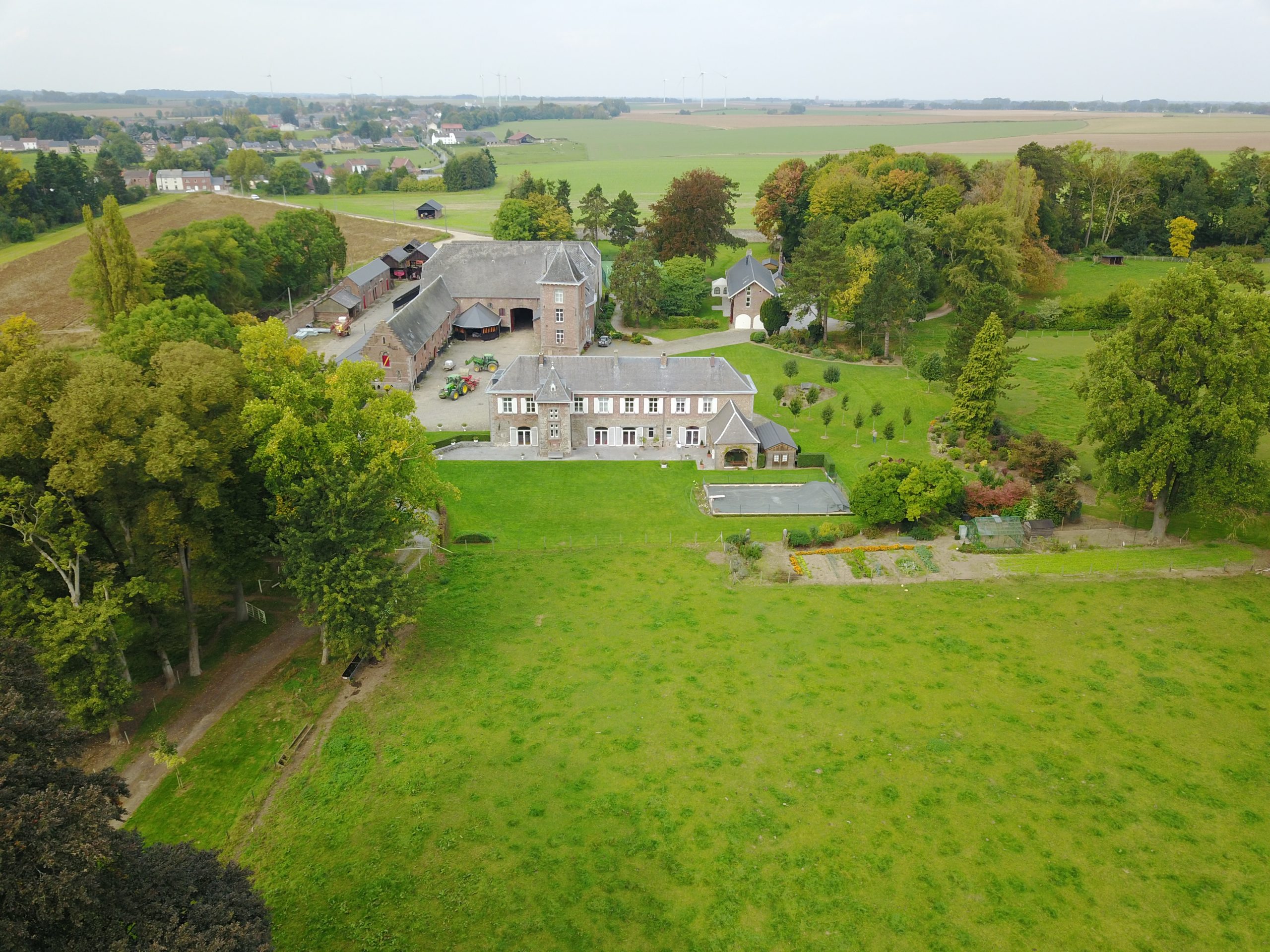 Castle farm surrounded by nature 