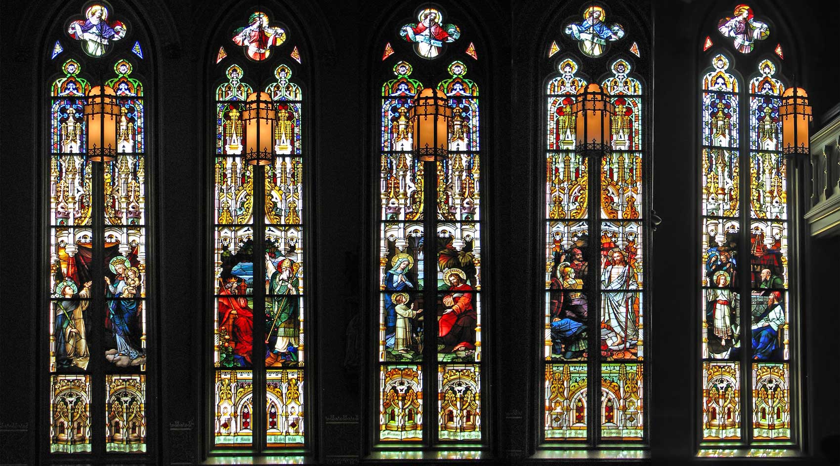 Stained glass windows 