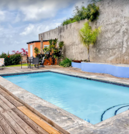 Scenic pool at rental home