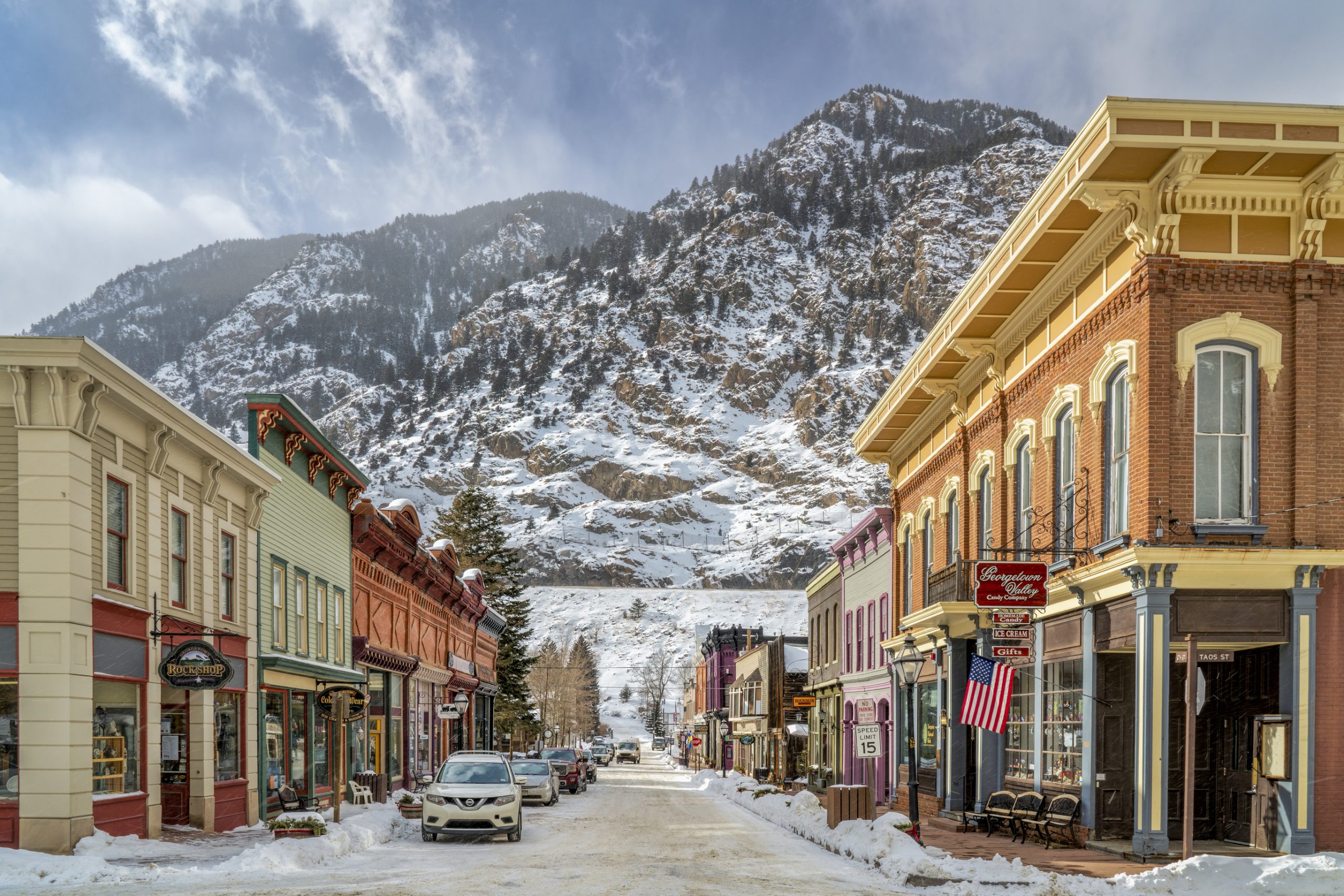 main street in Georgetown, Colorado