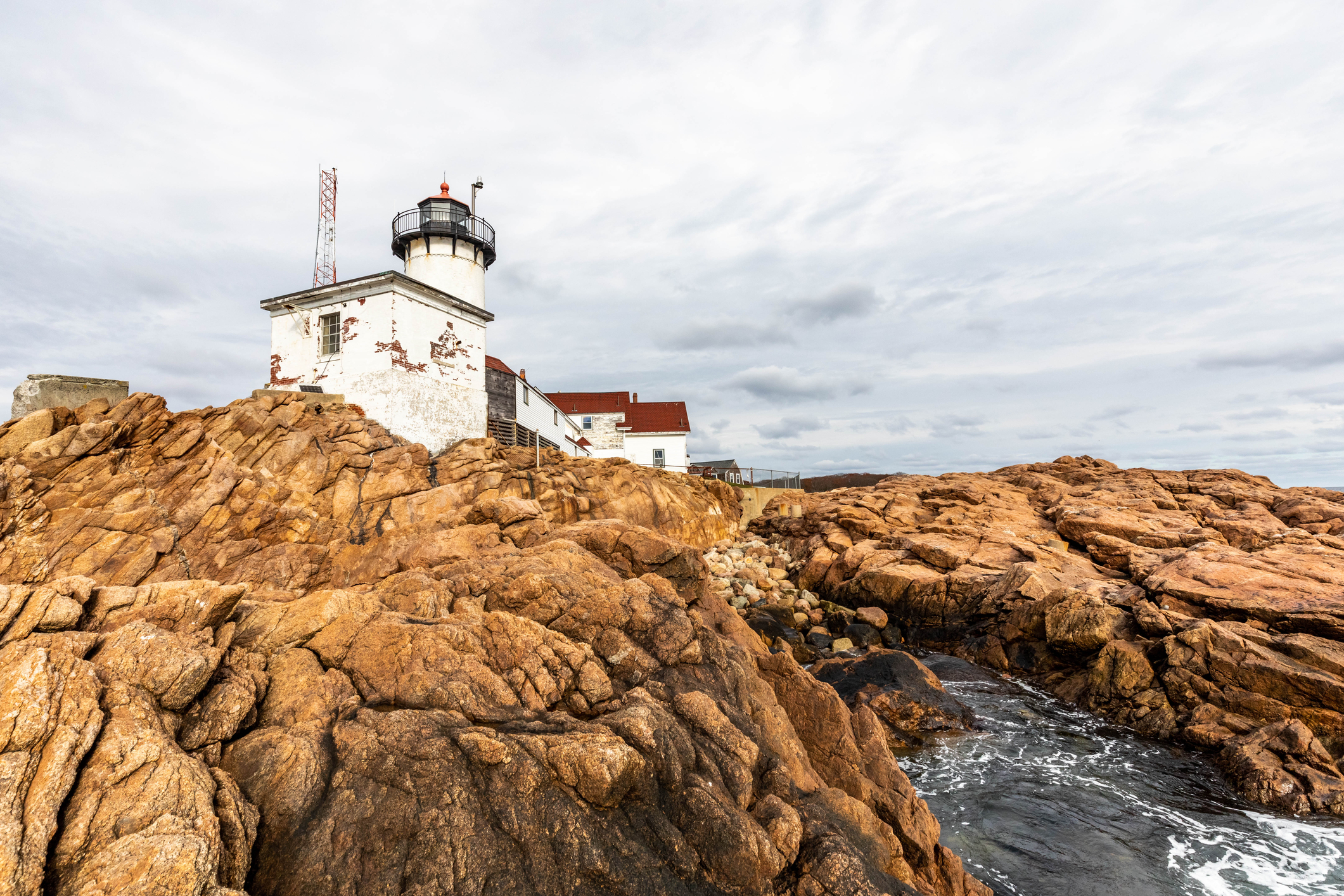 Eastern Point Lighthouse historic building in Gloucester, MA