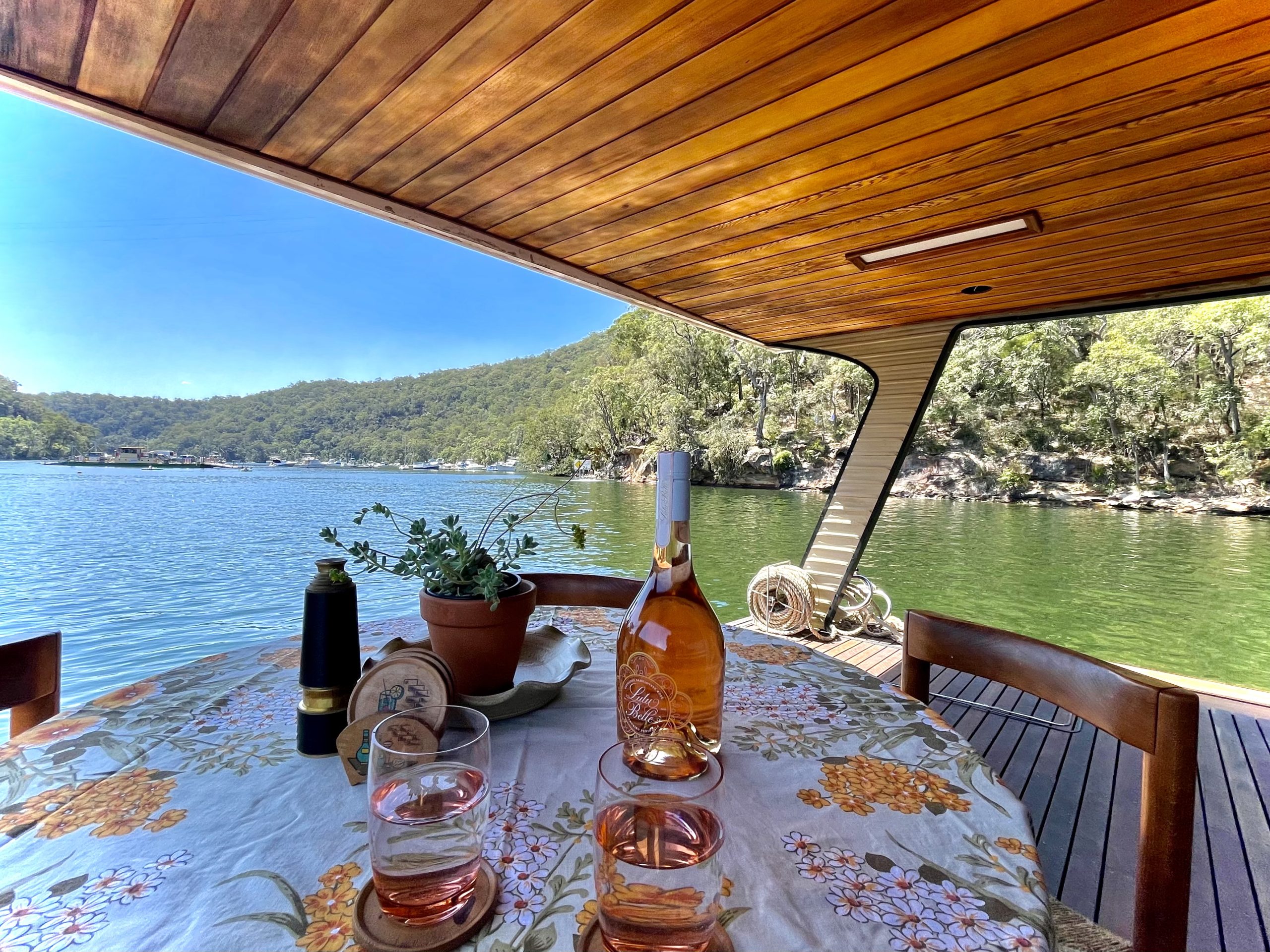 Dining table overlooking the beautiful waters