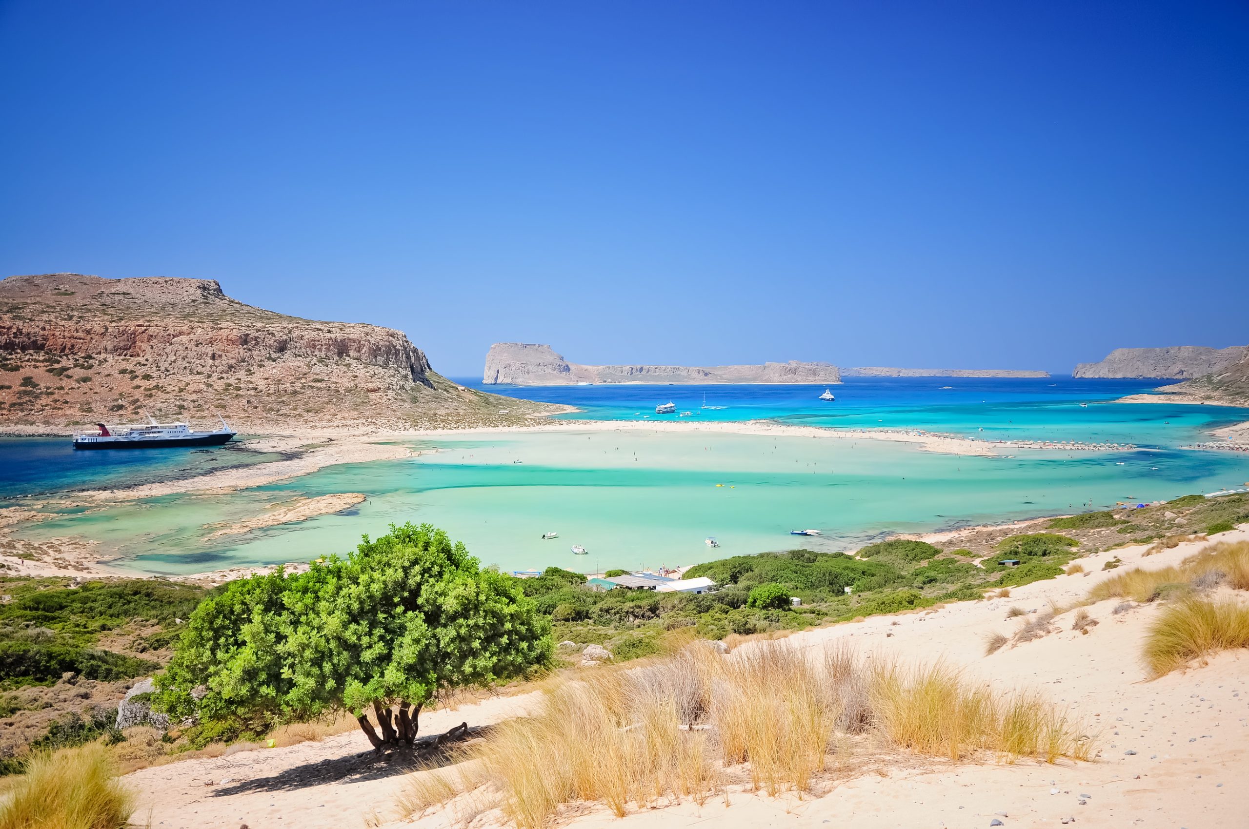 Balos Beach near Kissamos, Crete, Greece