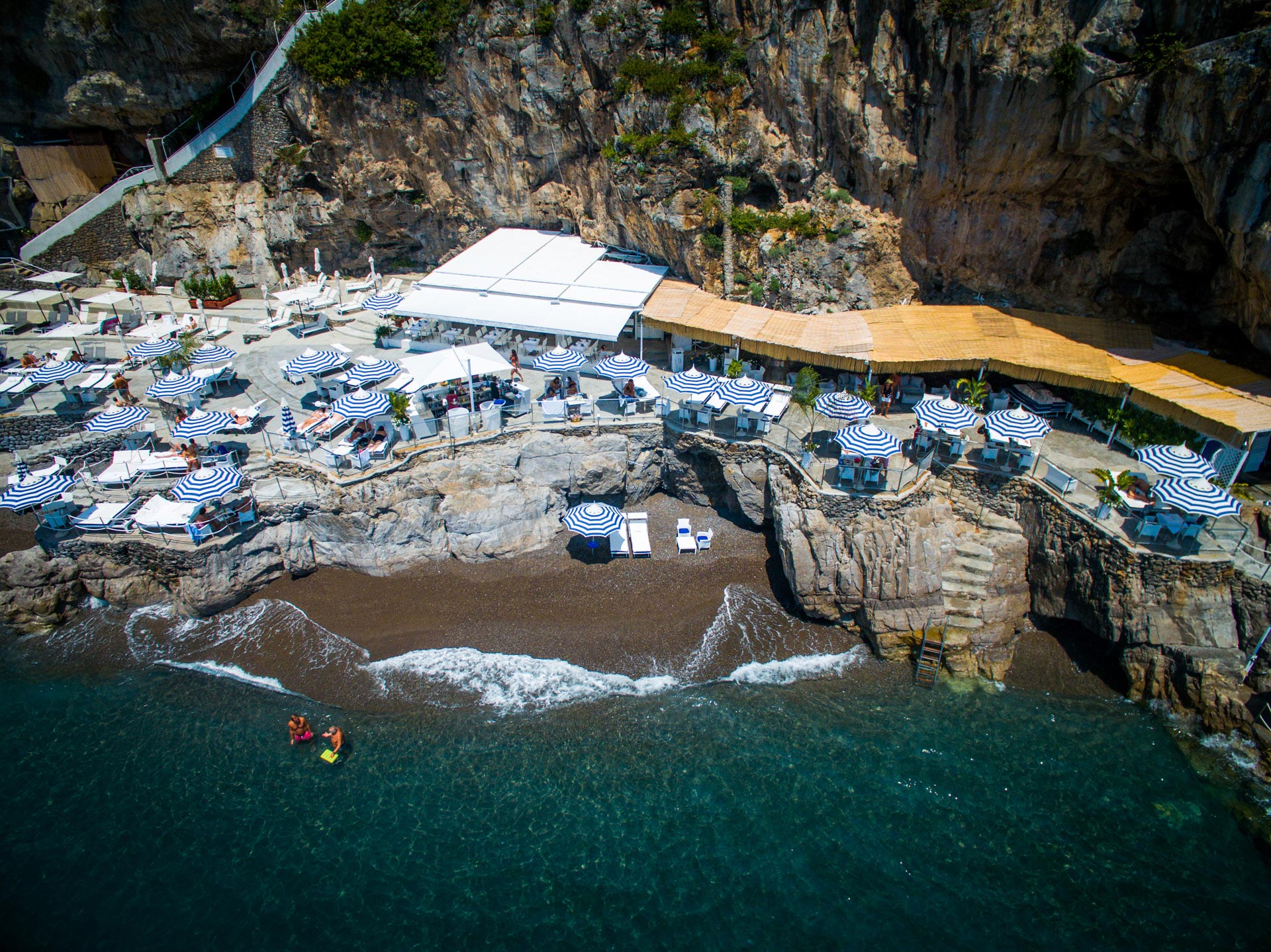 La Scogliera Beach Club in Positano