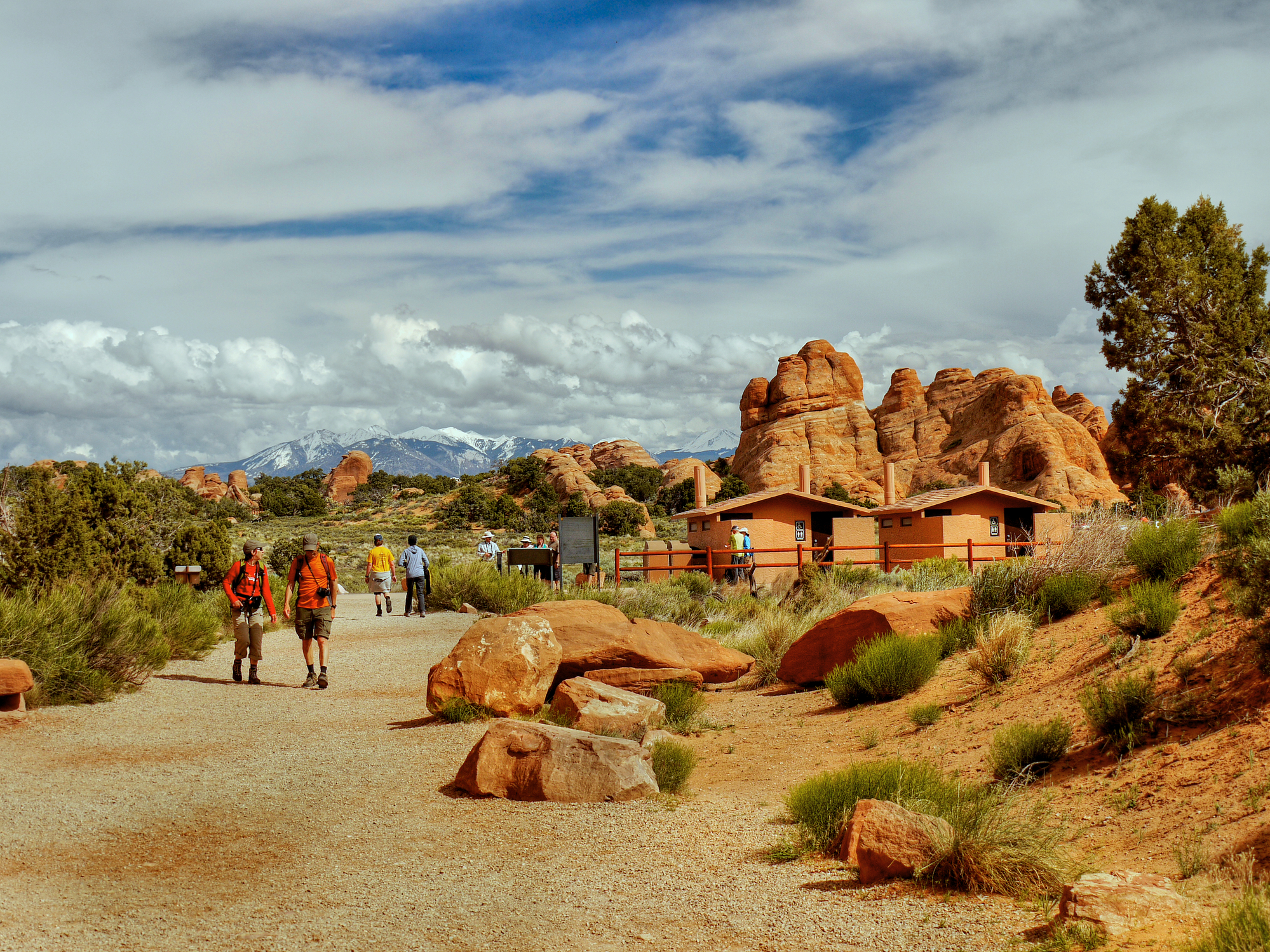 The Devils Garden trailhead in Arches National Park