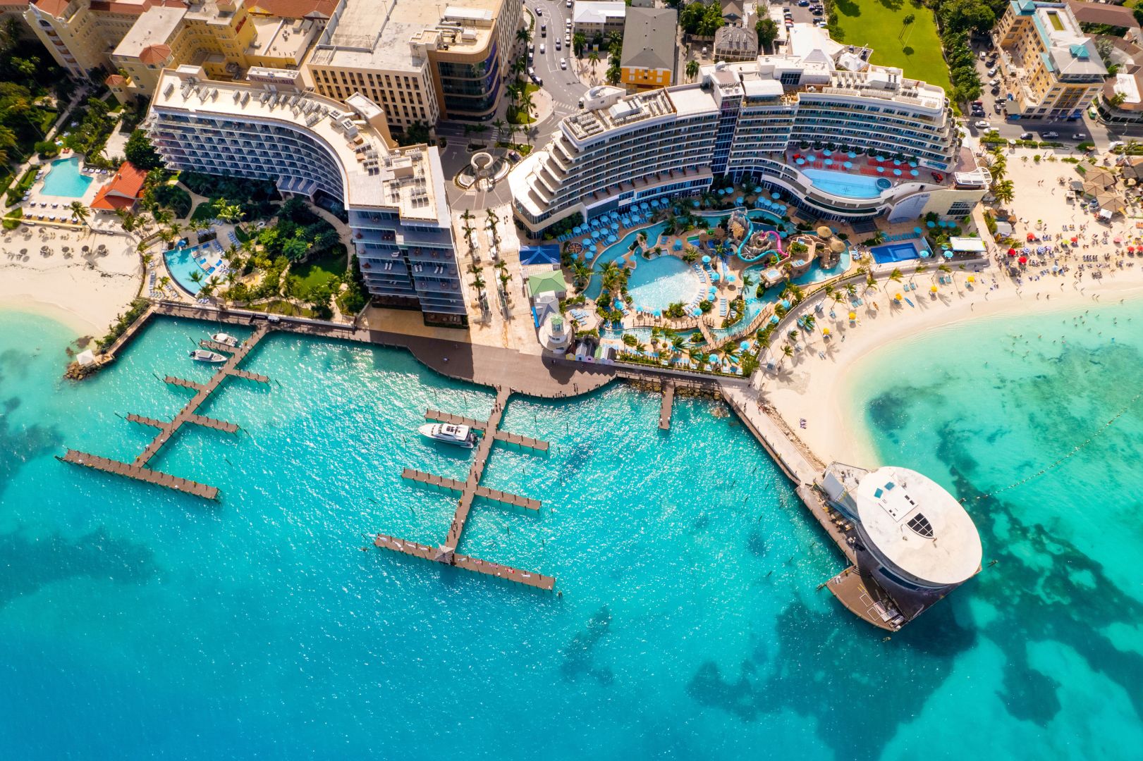 Margaritaville resort from above