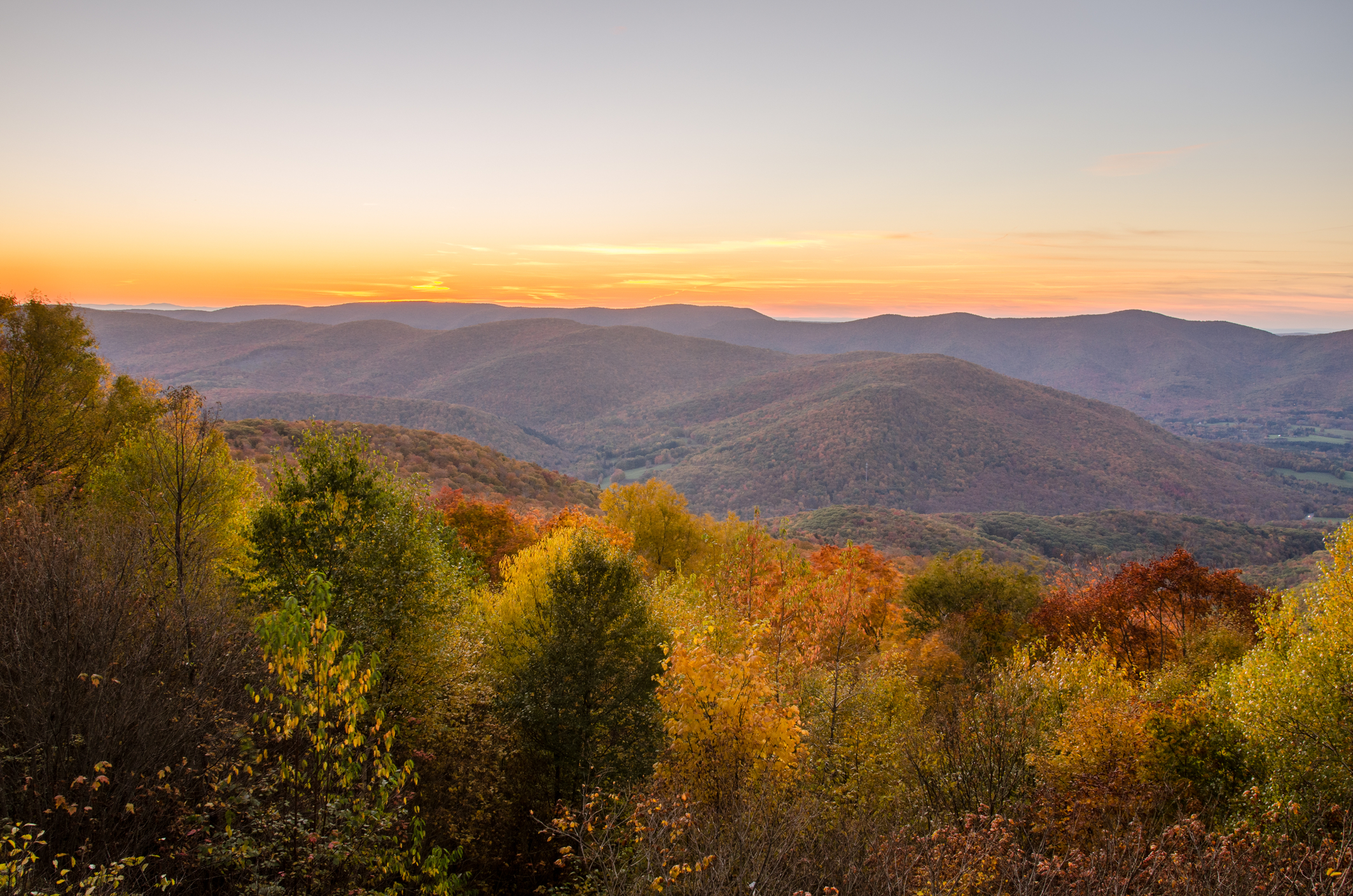 Sunset in the Berkshires