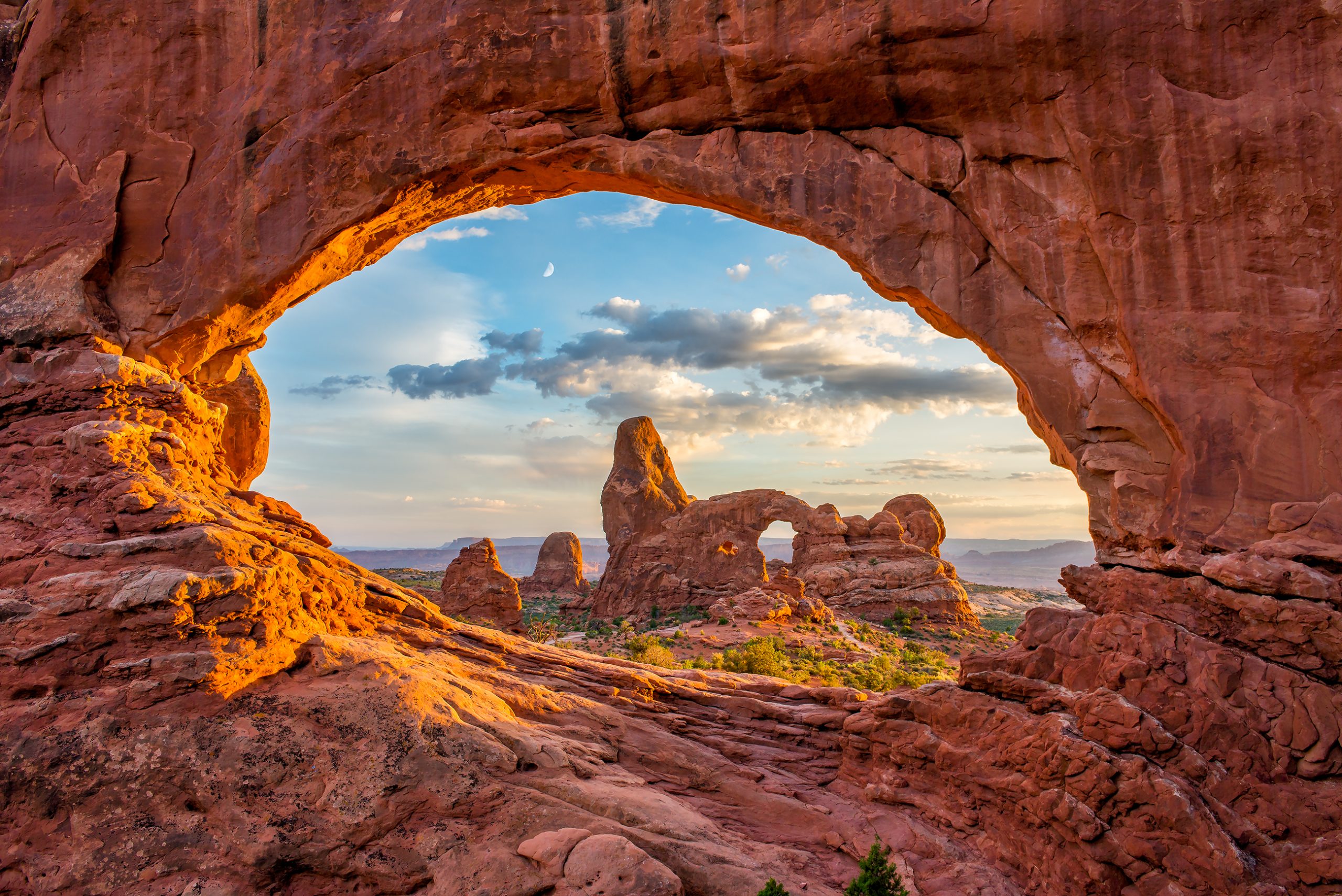 Turret Arch, North Window, Arches National Park