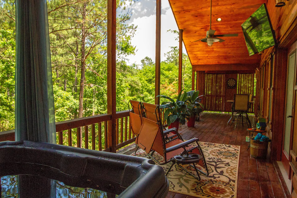 Take in the views from this amazing porch