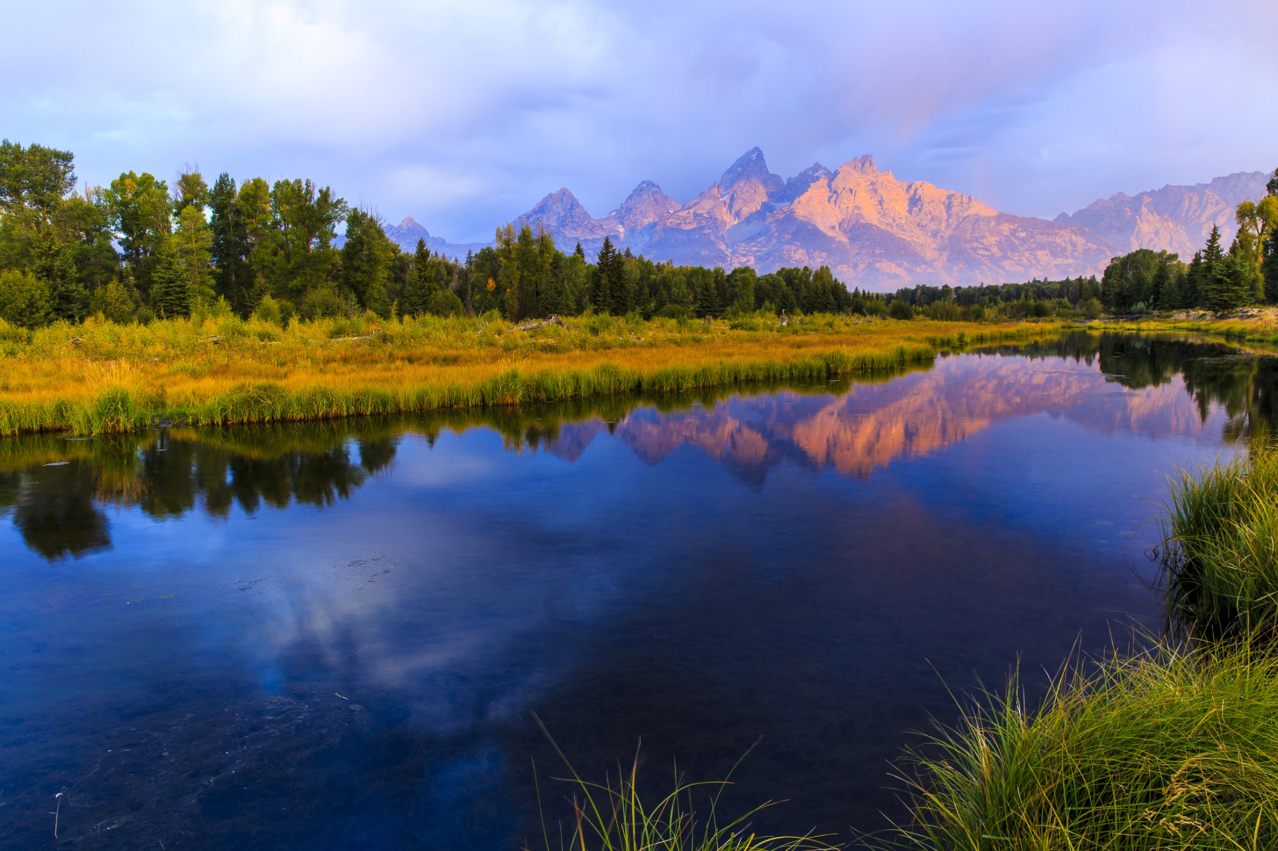 Sunrise at Jackson Hole, Wyoming