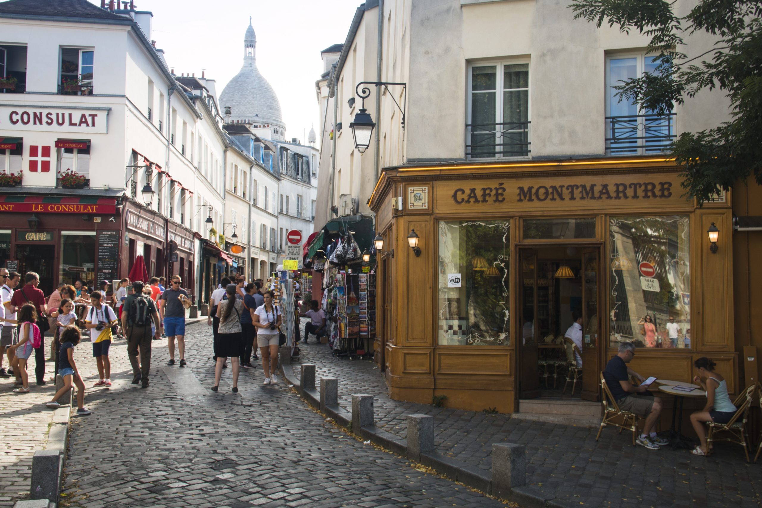 The streets of
Montmartre, Paris