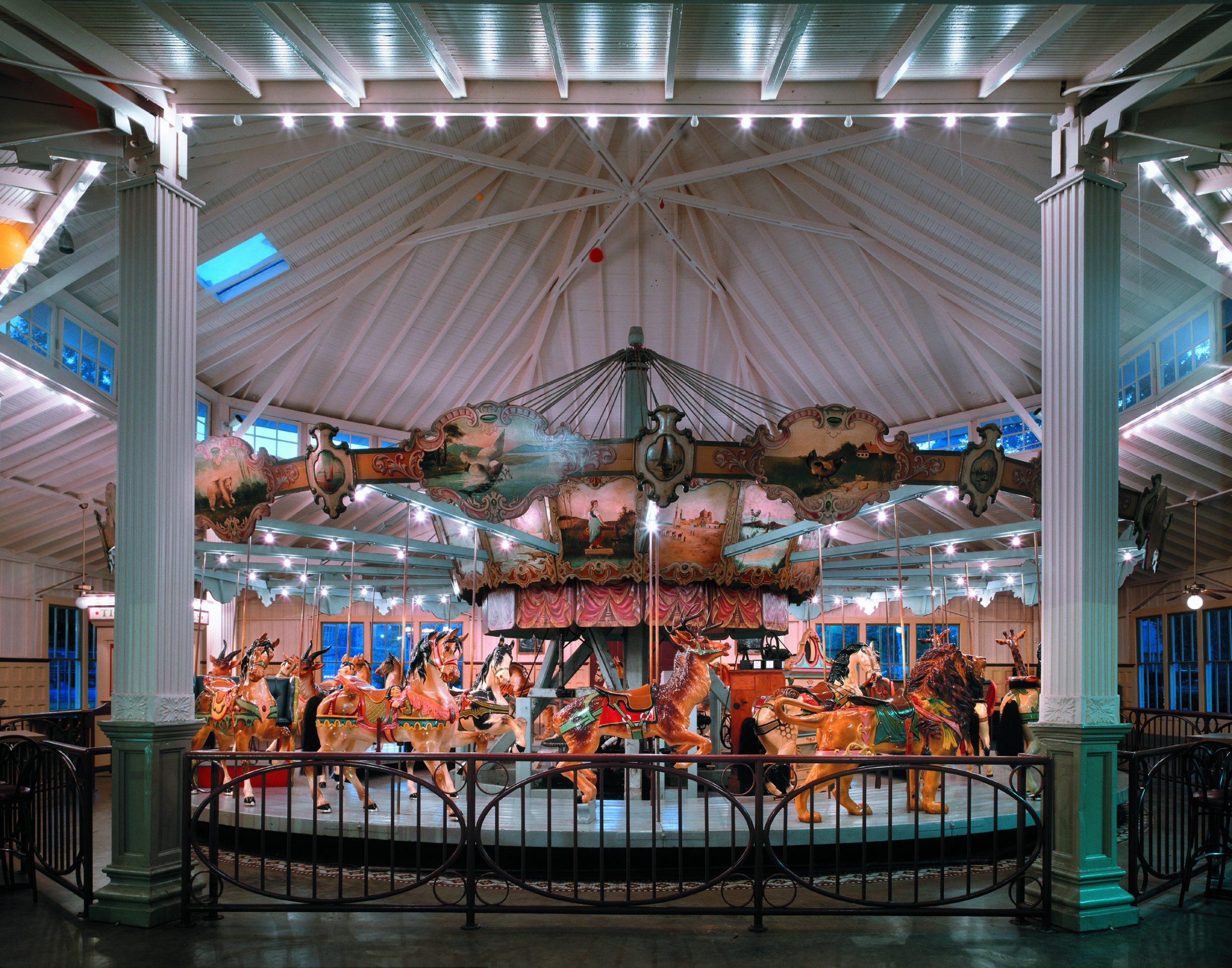 Ride an old-school carousel