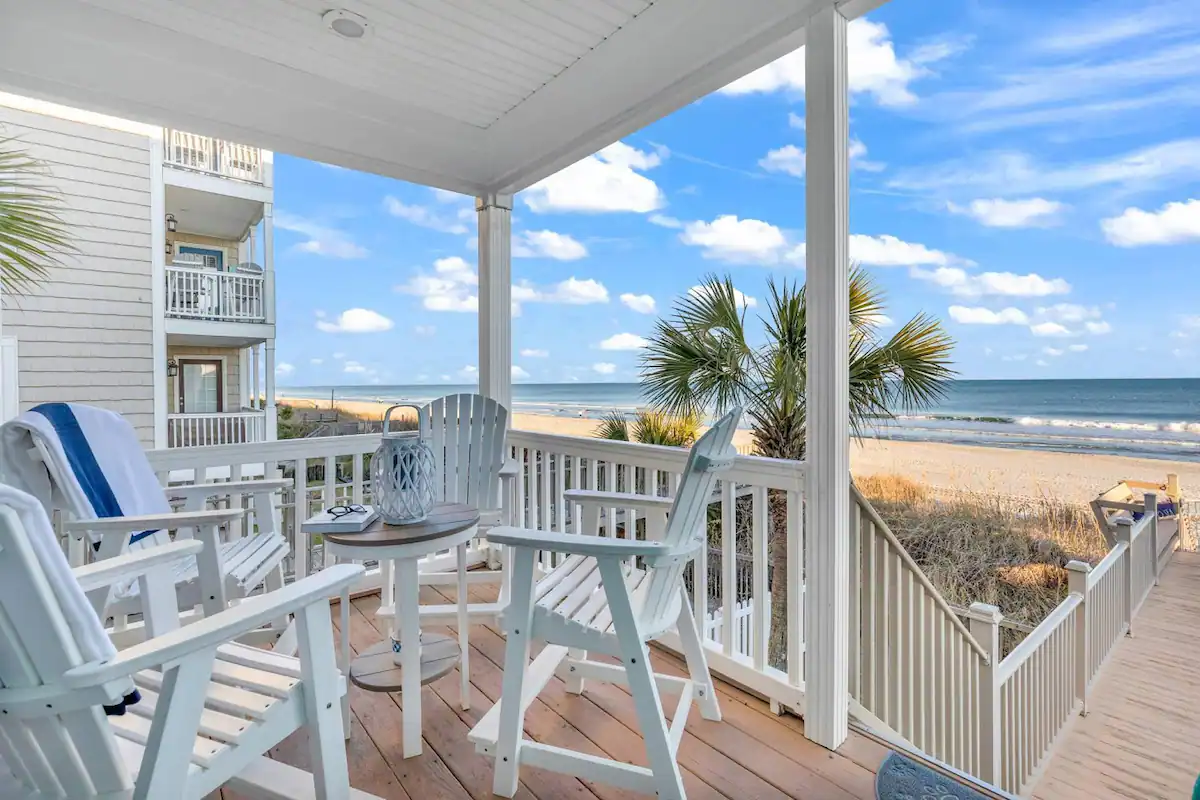 Take a seat with unobstructed beach and ocean views