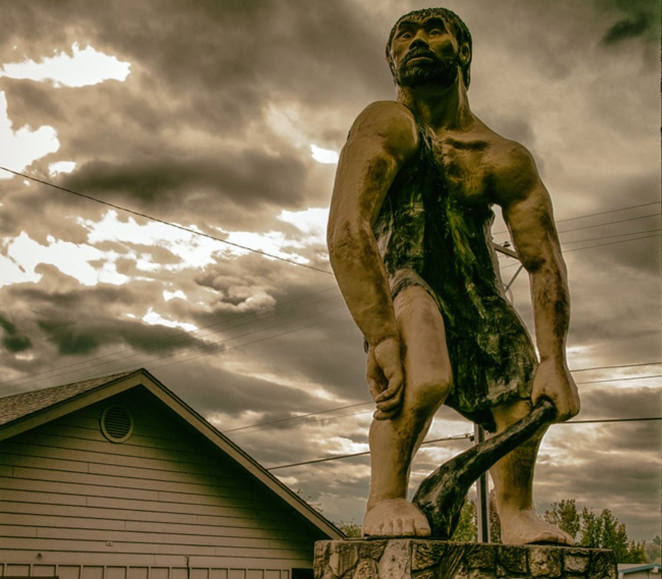 Cave Man Sculpture, Grants Pass, Oregon