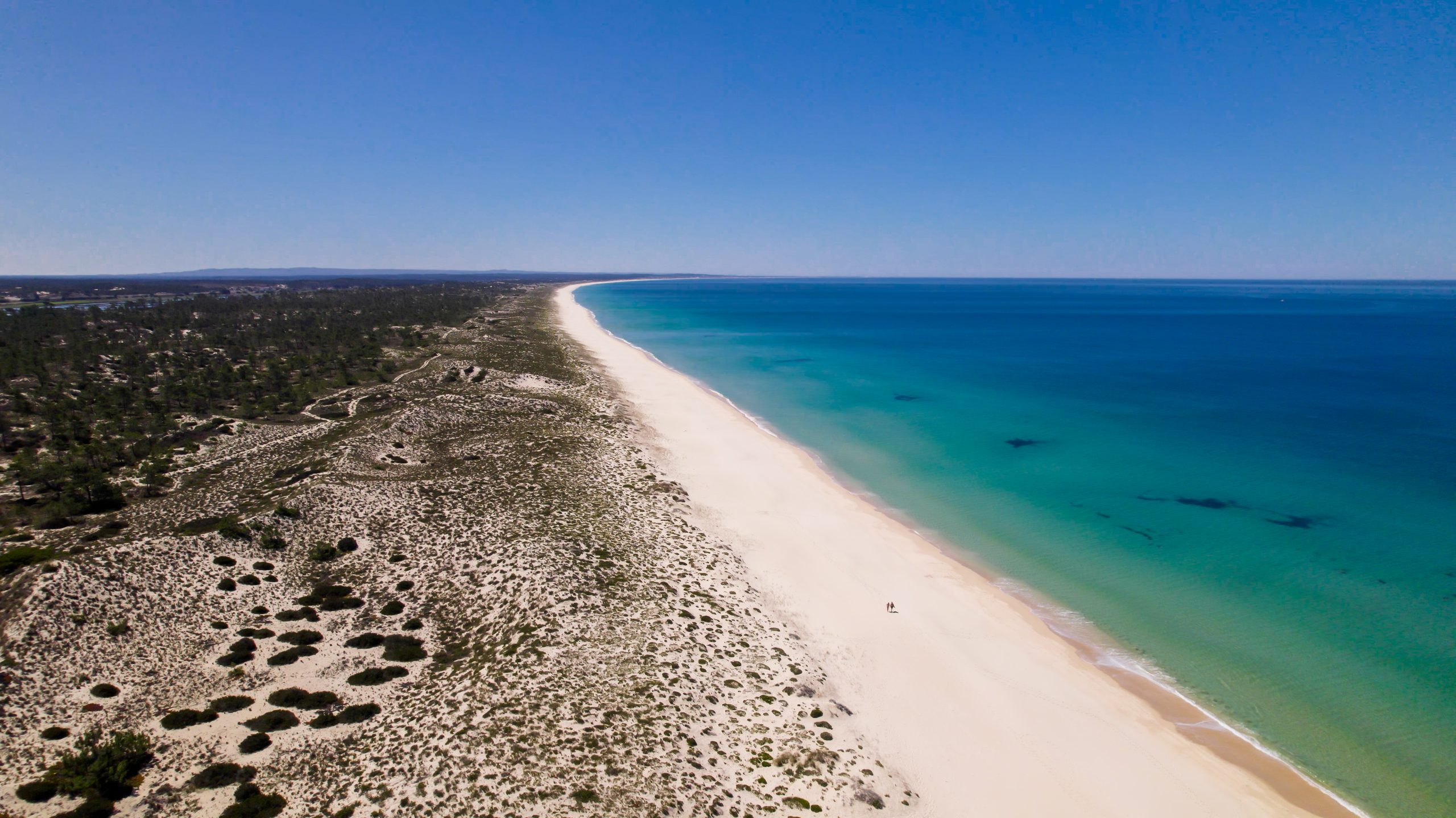 Miles of untouched white sand beaches