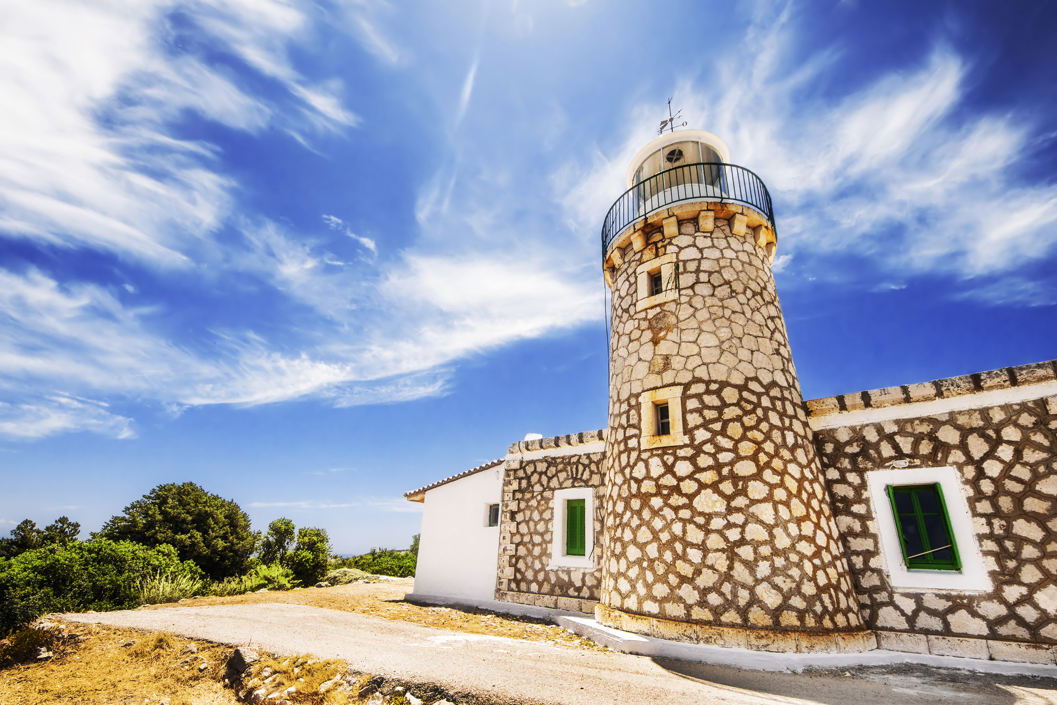 Skinari Lighthouse, Zakynthos Island, Greece