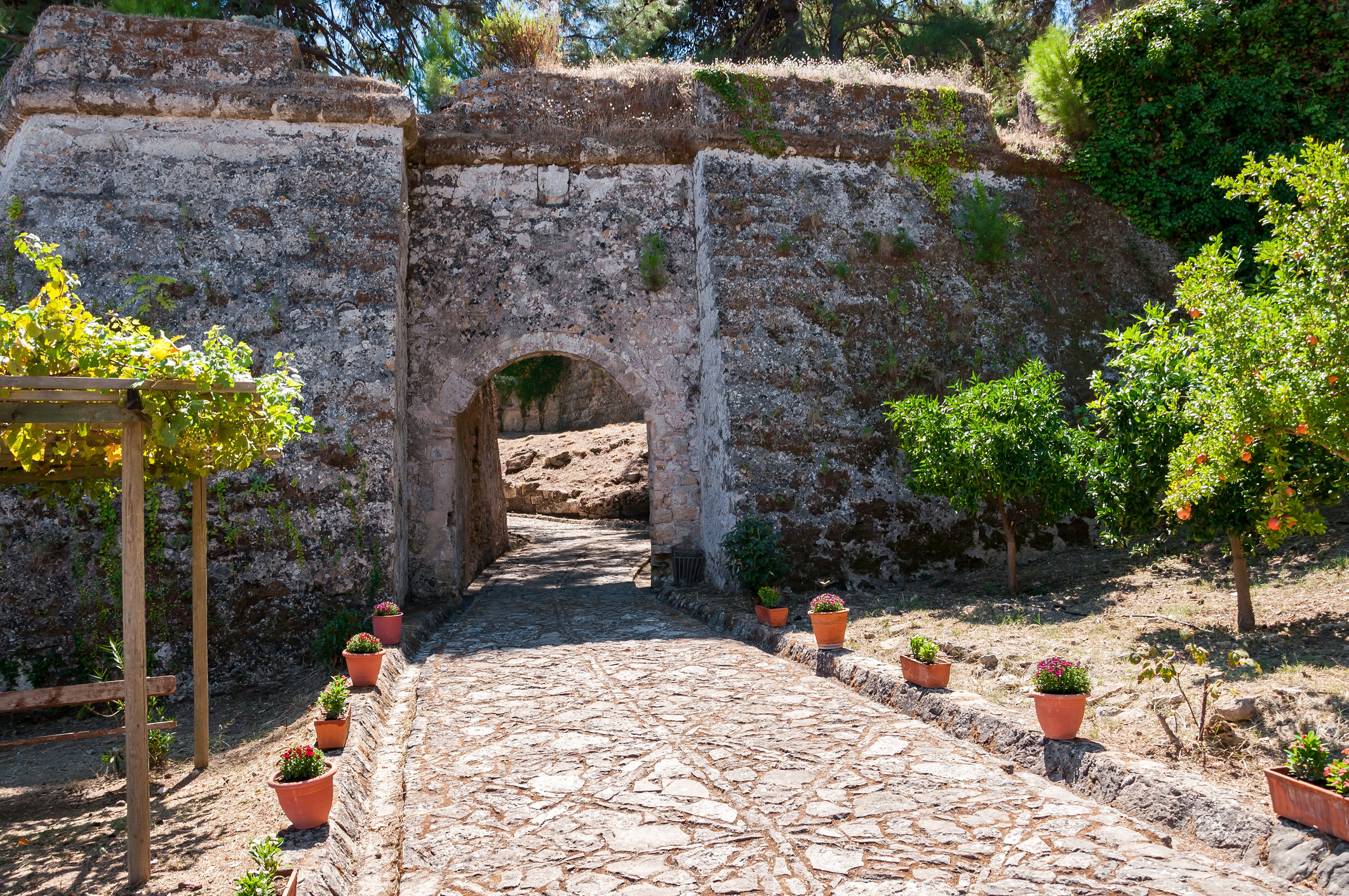 Path to the Venetian Castle in Zakynthos