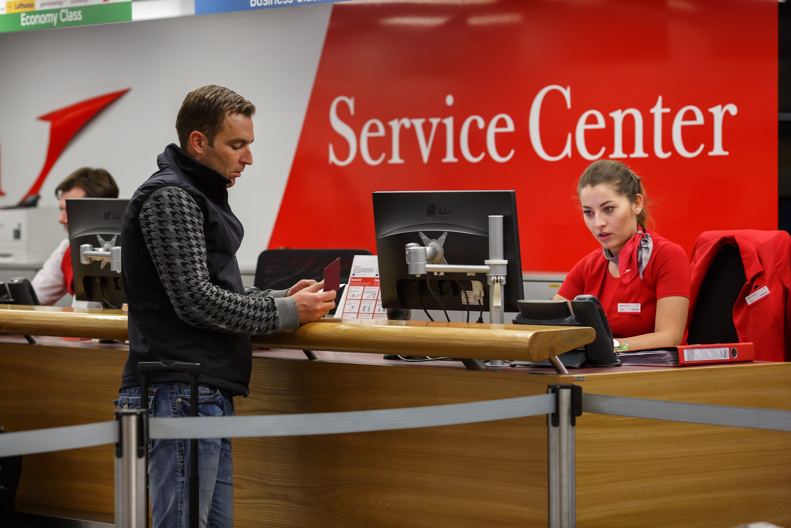 Service center at the Vienna airport