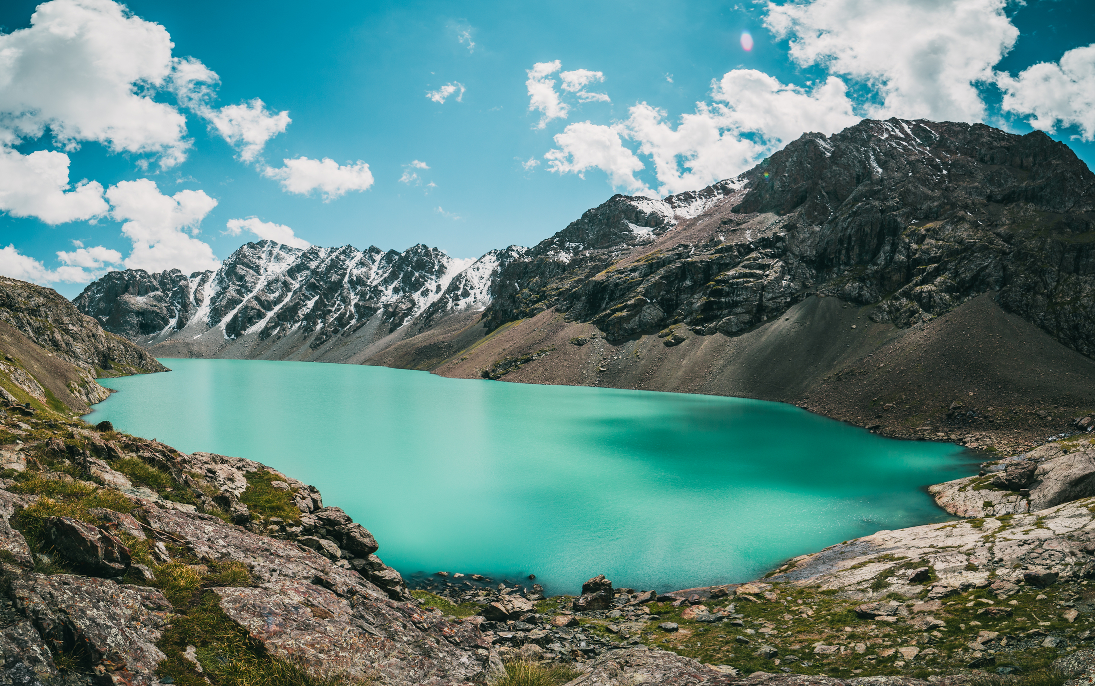 Ala kul Lake in Kyrgyzstan