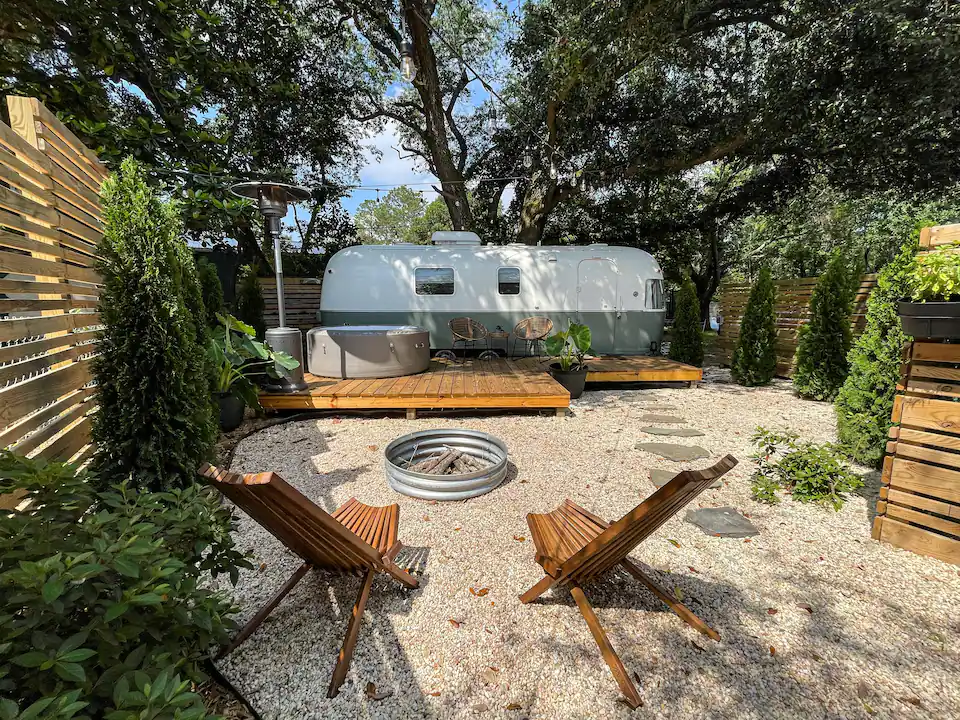 A perfect backyard setting for glamping