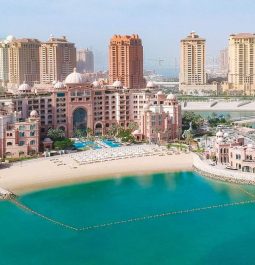 luxury hotel on a private island in qatar