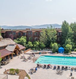 lodge hotel with swimming pool