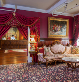 lobby in historic hotel