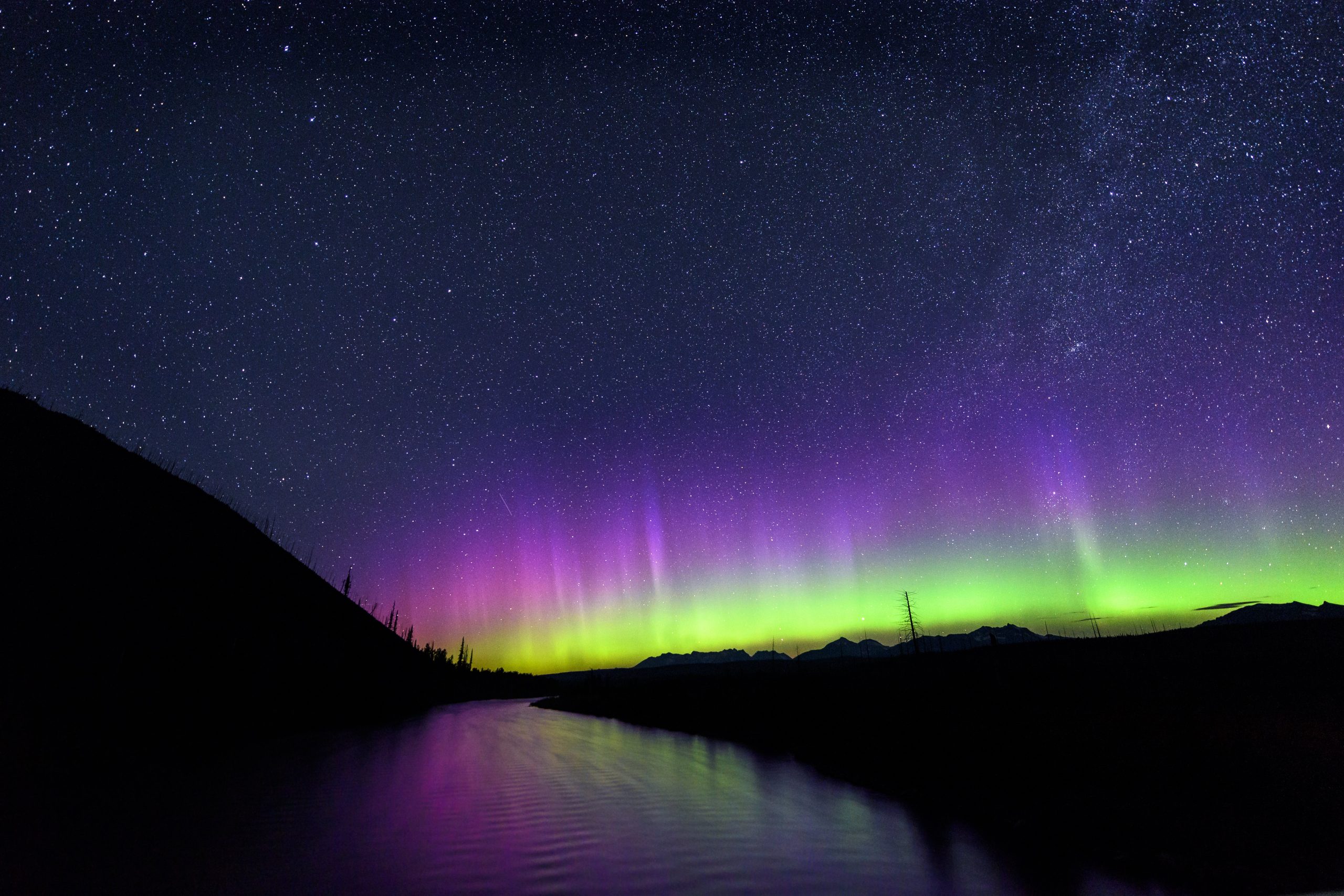 Northern lights in Montana