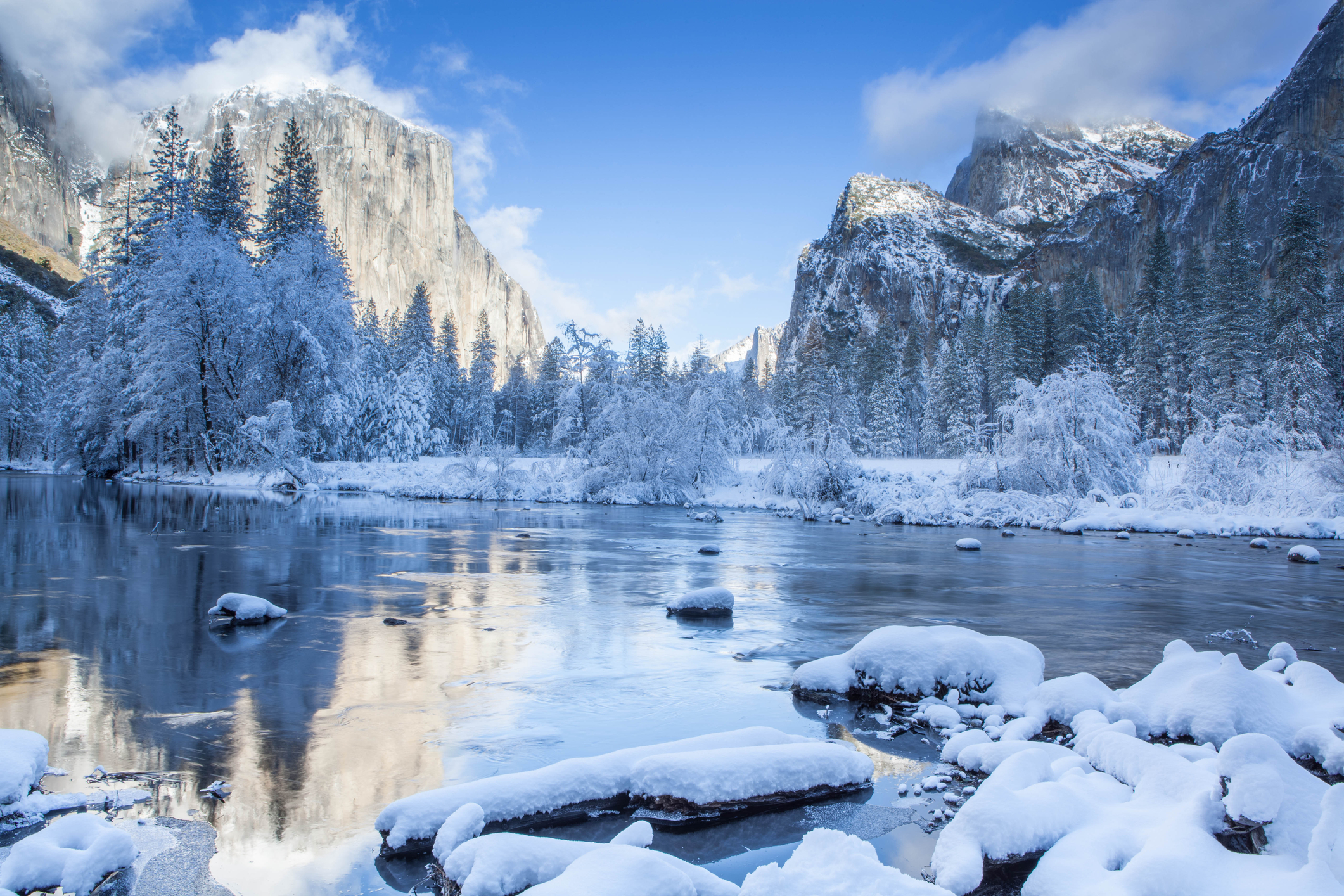 Yosemite National Park in winter