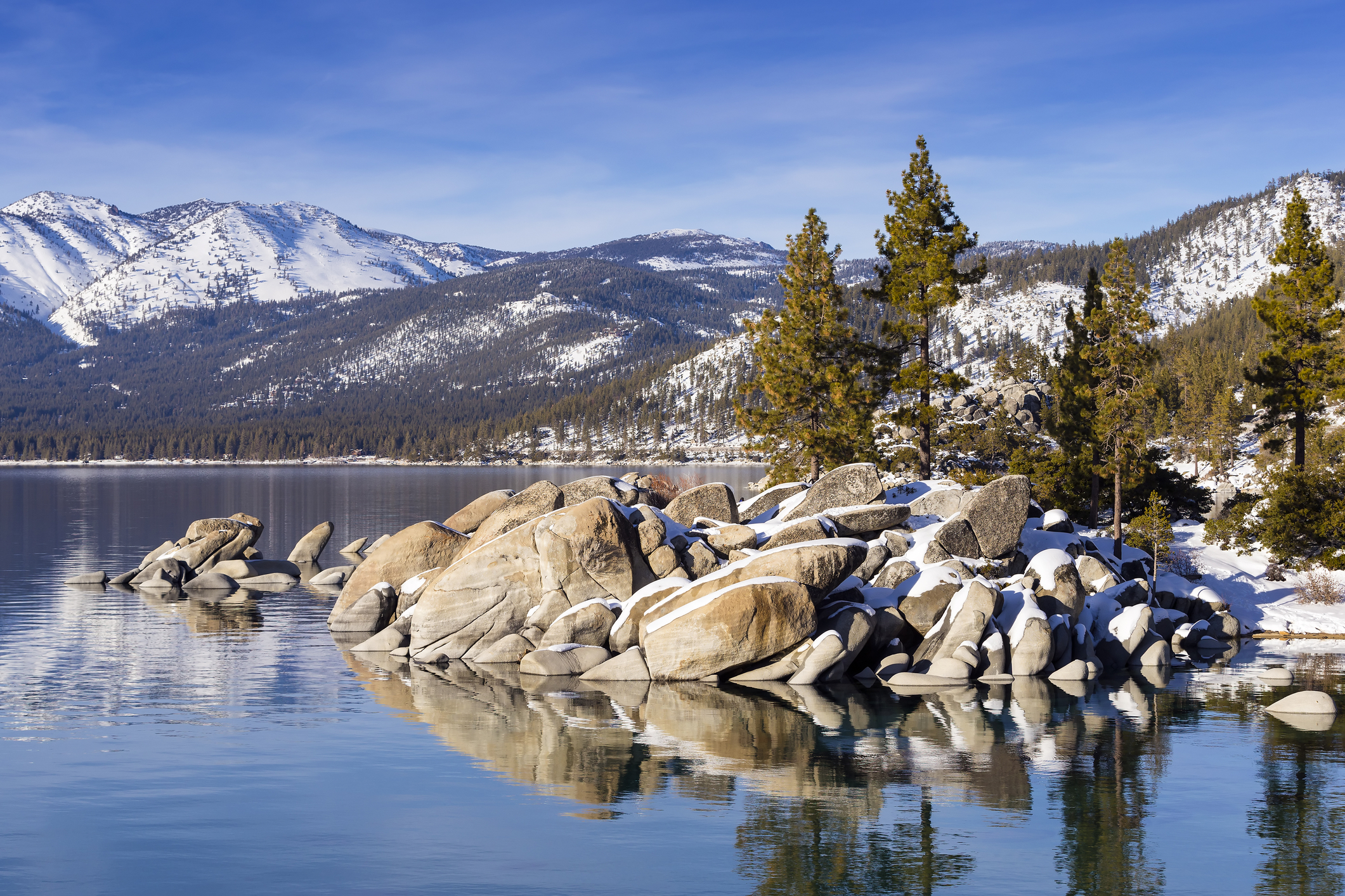 Lake Tahoe in winter