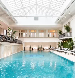 Indoor pool at a hotel