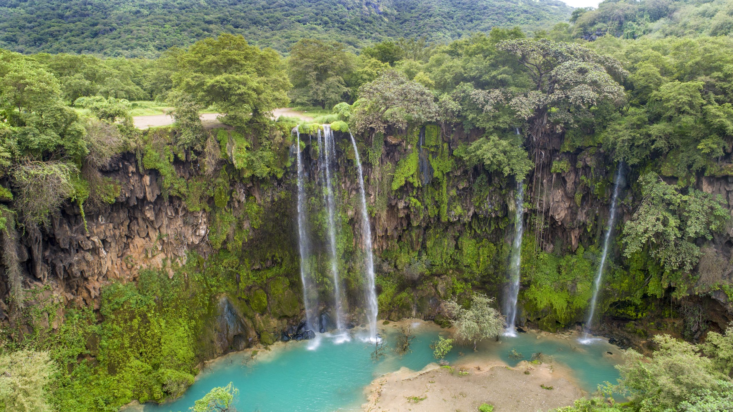 Ayn Athum waterfall, Salalah, Oman